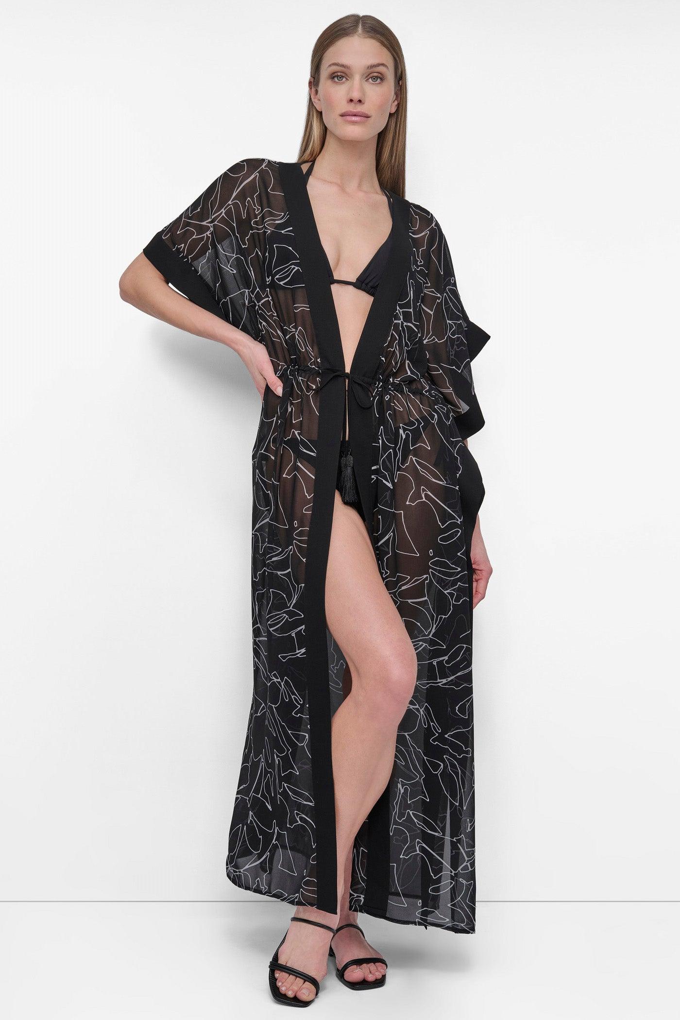 TIE-FRONT MAXI KAFTAN Product Image