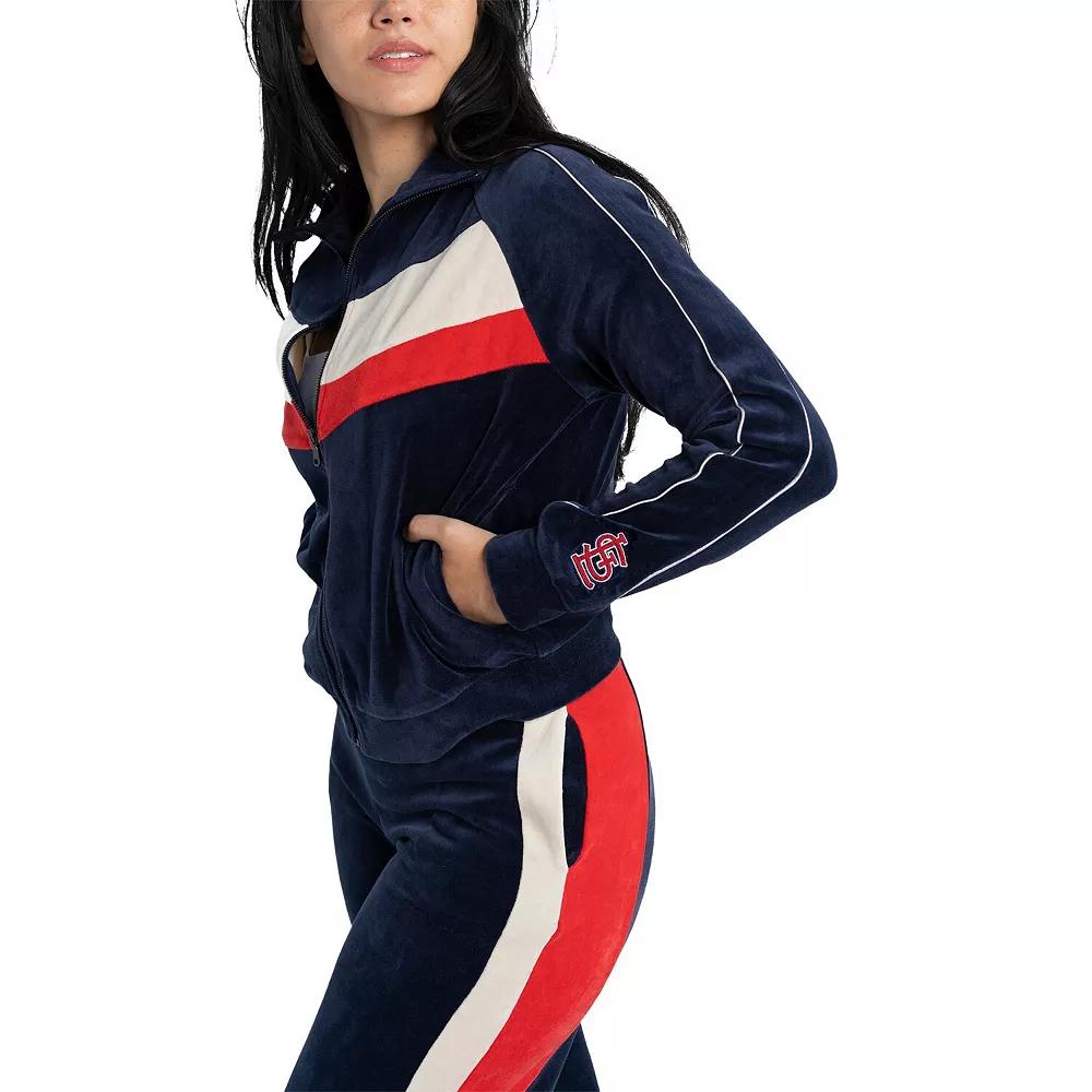 Women's Lusso Navy St. Louis Cardinals Nixie Raglan Full-Zip Jacket, Size: 2XL, Blue Product Image