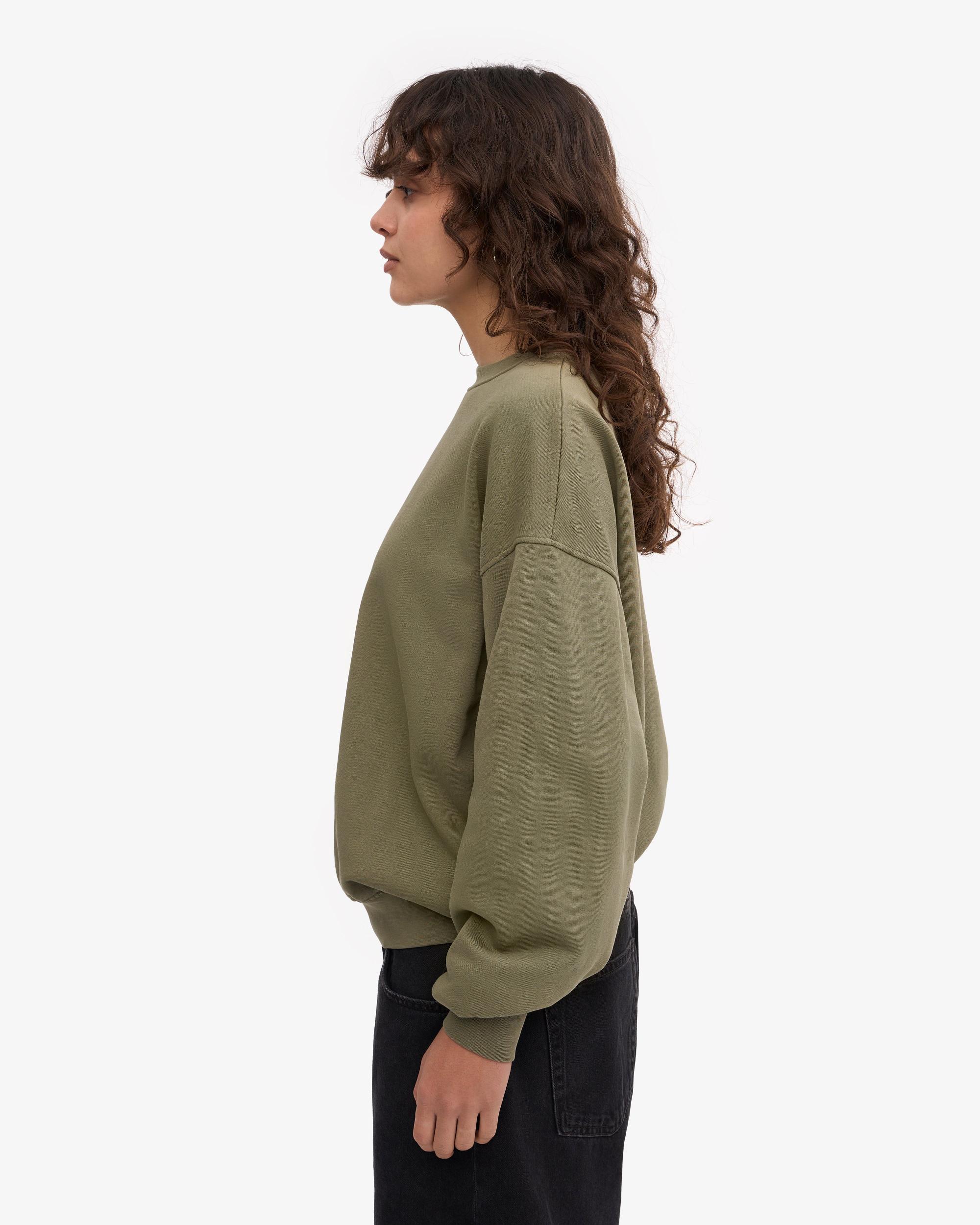 Organic Oversized Crew - Dusty Olive Product Image