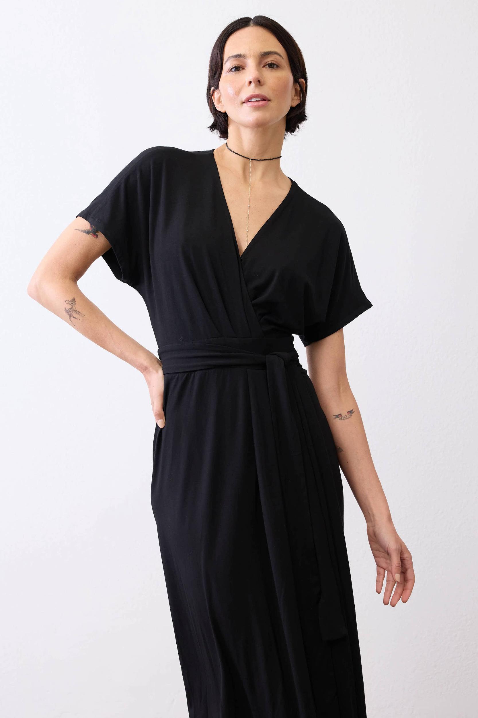 The Long Wrap Dress Product Image