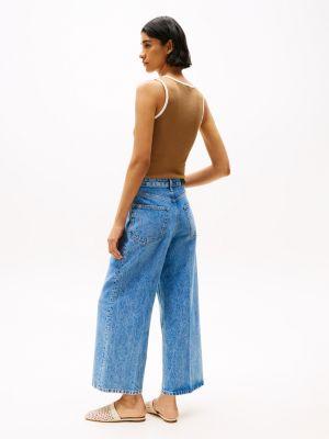Medium Wash High-Rise Wide Leg Jean Product Image