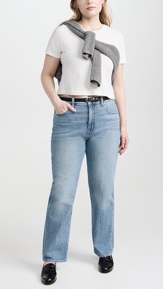 Madewell The '90s Straight Jeans in Rondell Wash: Crease Edition | Shopbop Product Image