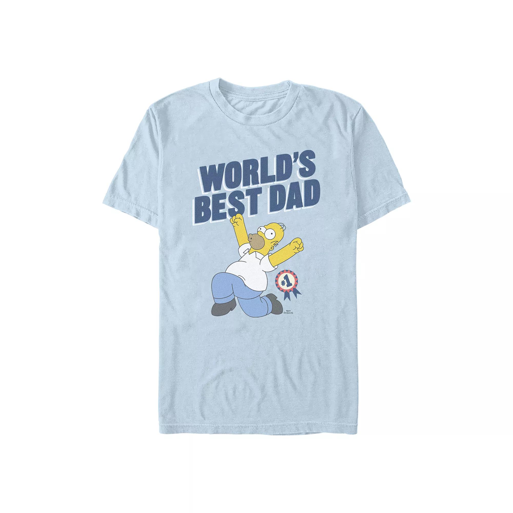 Men's The Simpons Homer World's Best Dad Graphic Tee,  Product Image