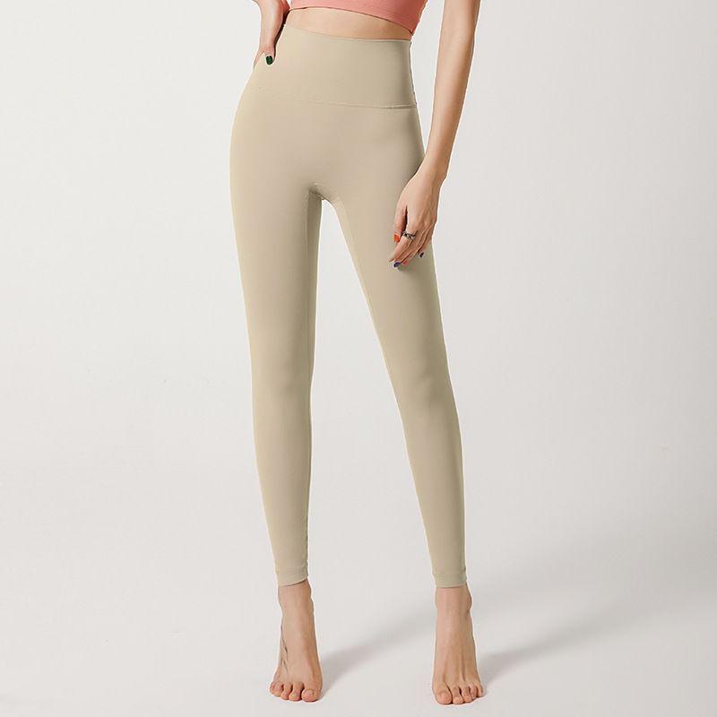 High Waist Plain Sports Leggings Product Image