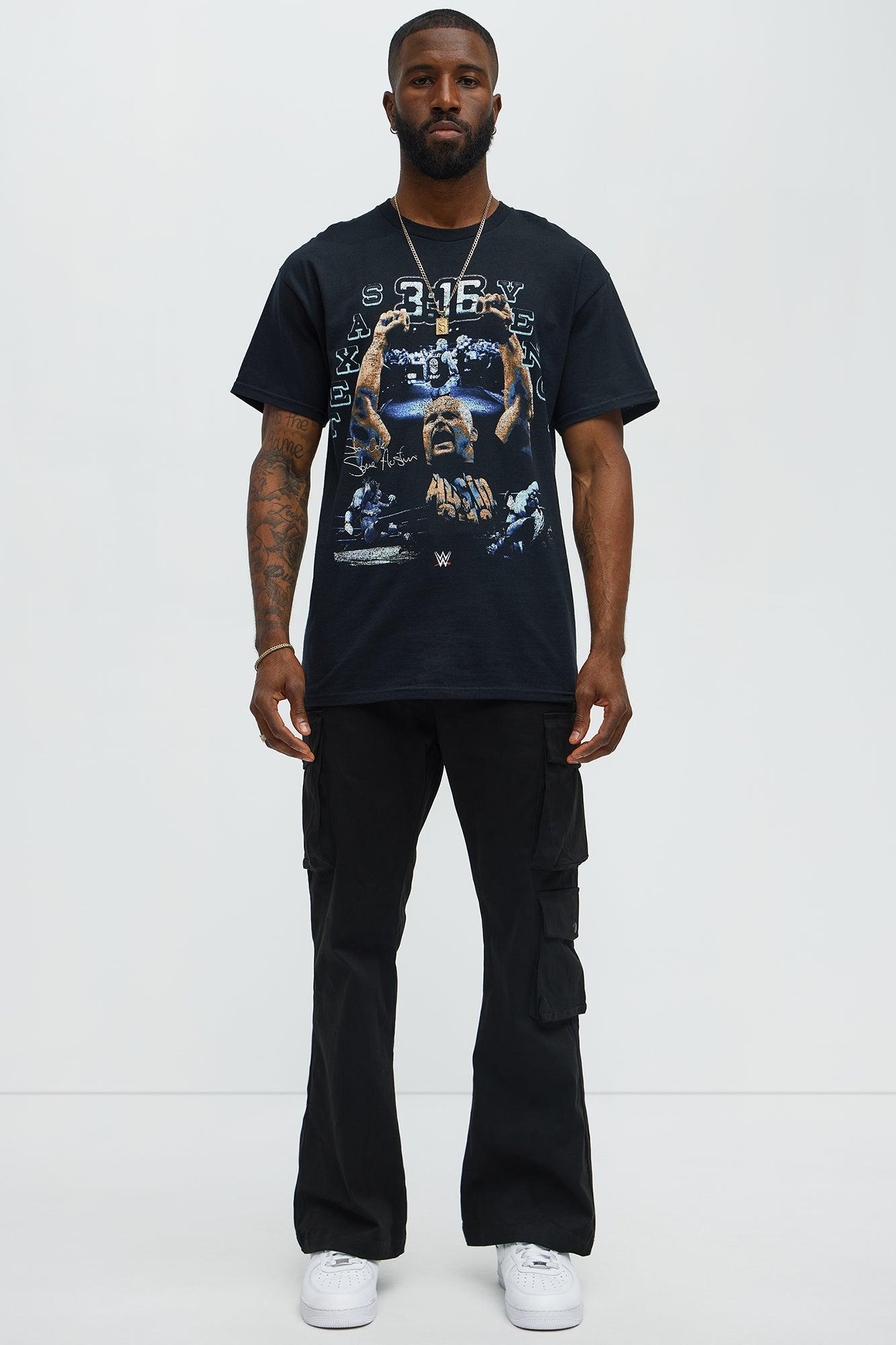 WWE Austin 3:16 Short Sleeve Tee - Black Male Product Image