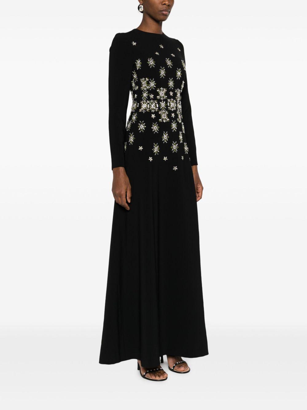 crystal-embellished crepe gown Product Image