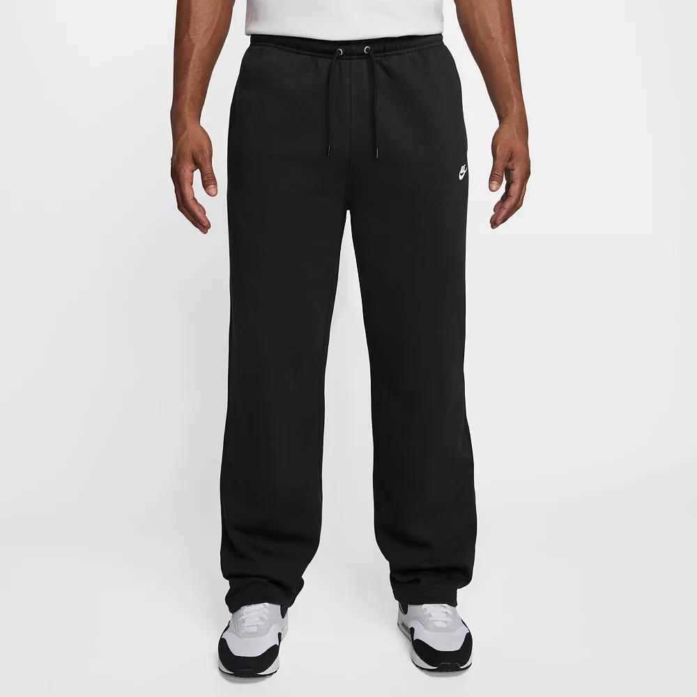 Nike Mens Club Open-Hem Fleece Pants | FN3730-010 Product Image