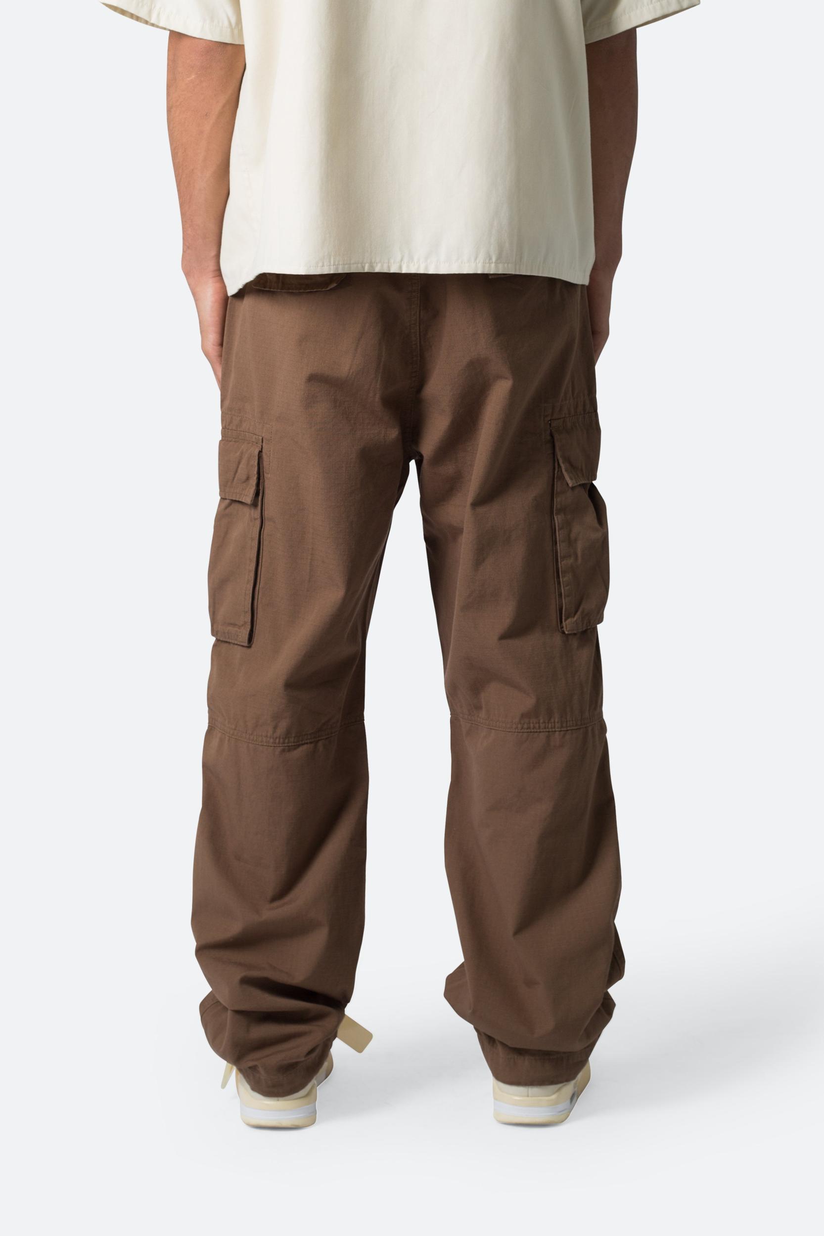 Ultra Baggy Vintage Cargo Pants - Brown Product Image