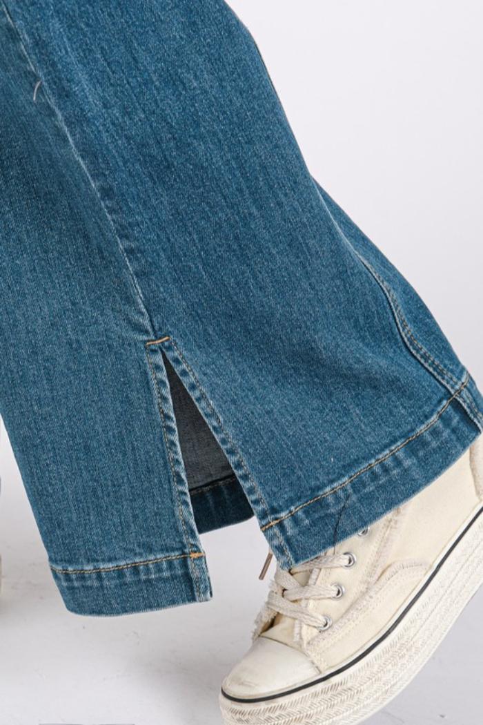 Wide Leg Denim Jeans Product Image