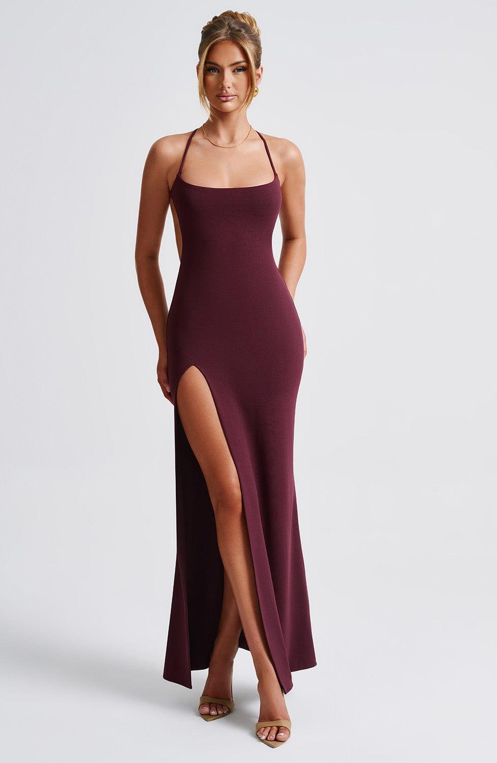 Beatrix Maxi Dress - Cherry Lacquer Product Image