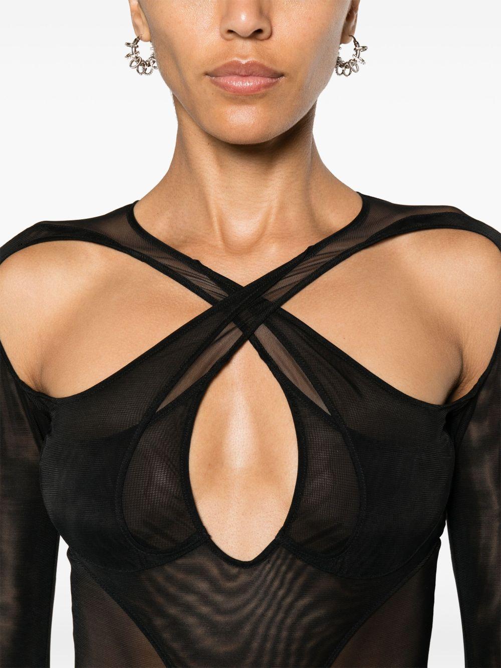 layered cut-out bodysuit Product Image