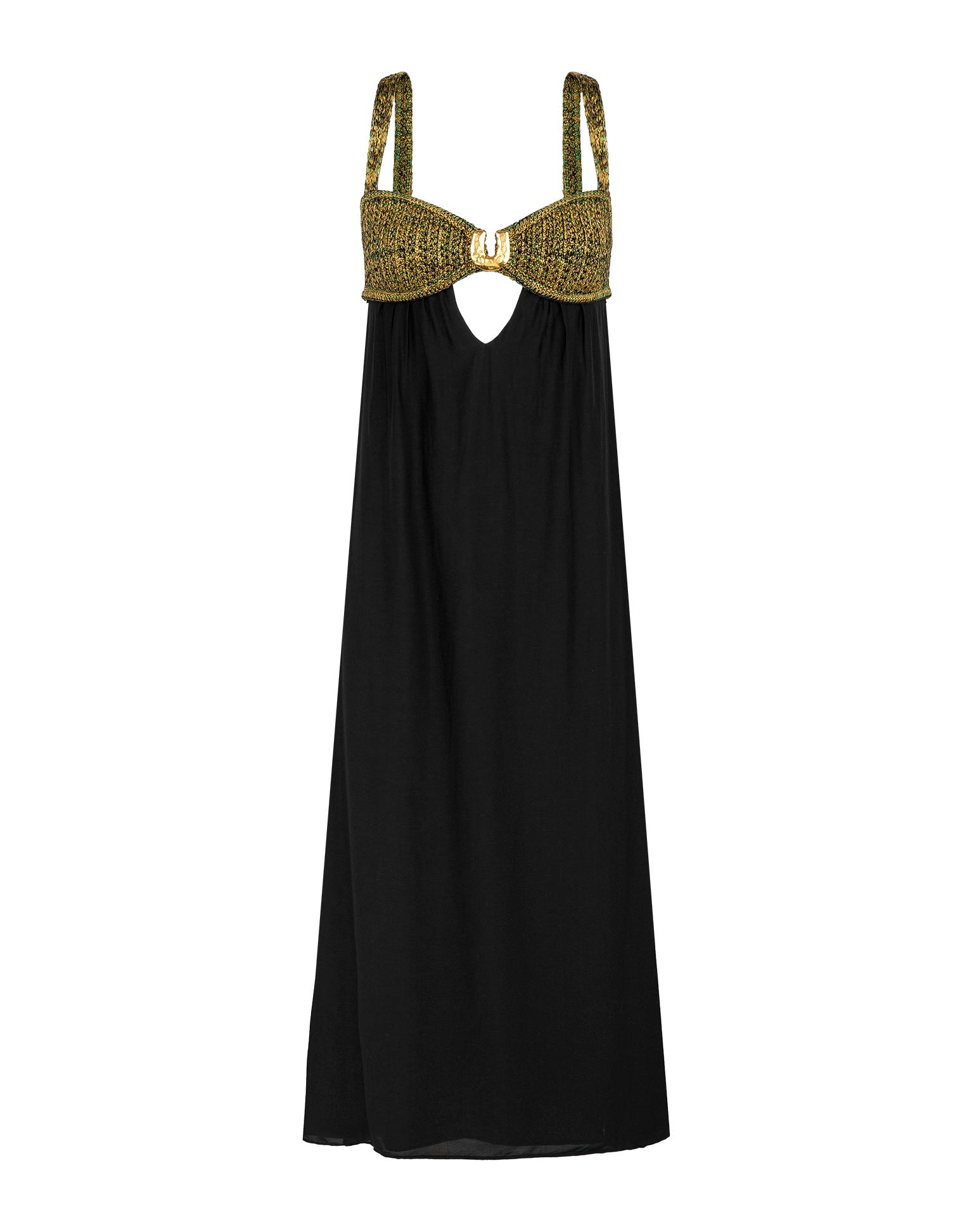 Aria Long Dress - Black Product Image