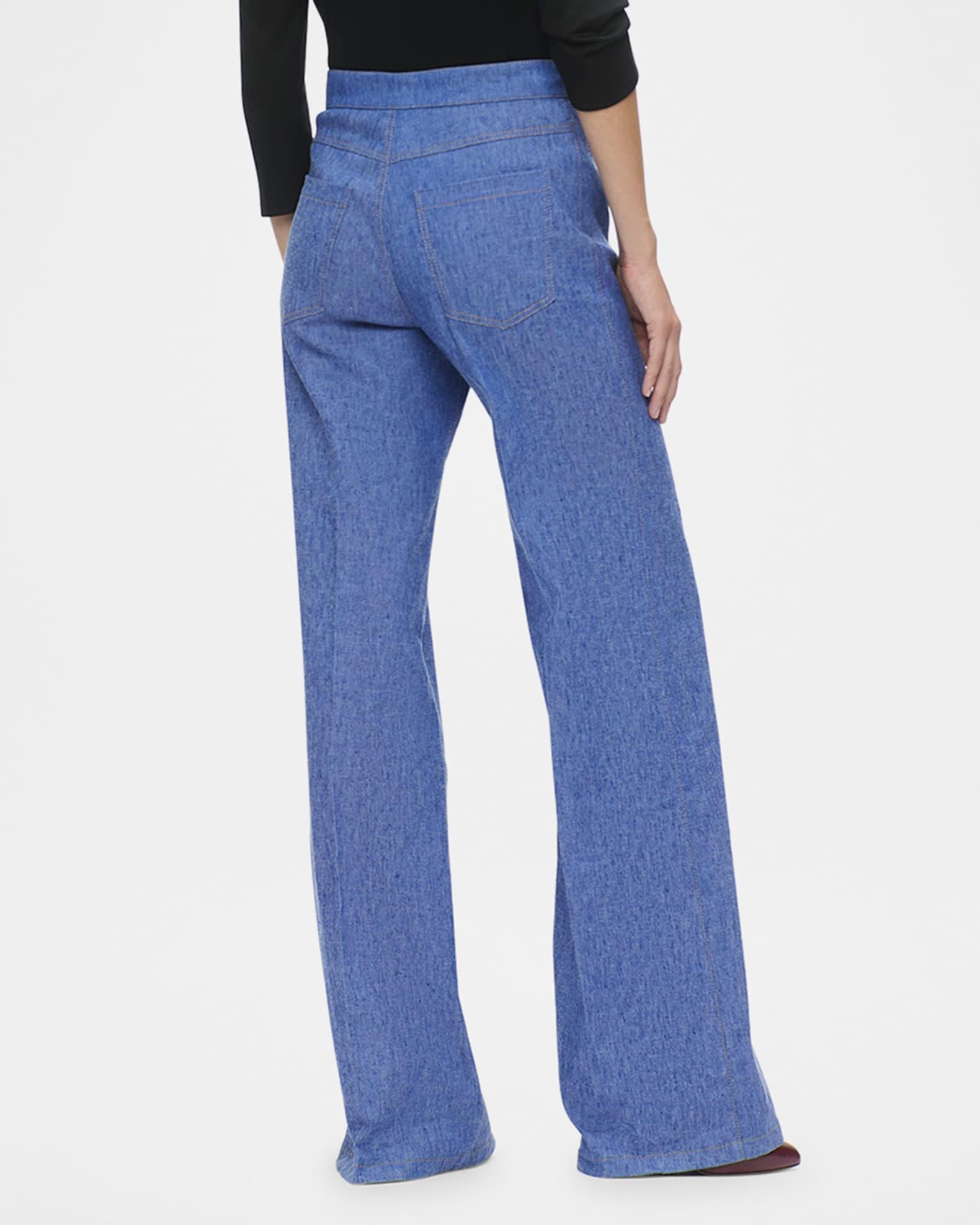 Jane Wide-Leg Stretch Twill Jeans Product Image
