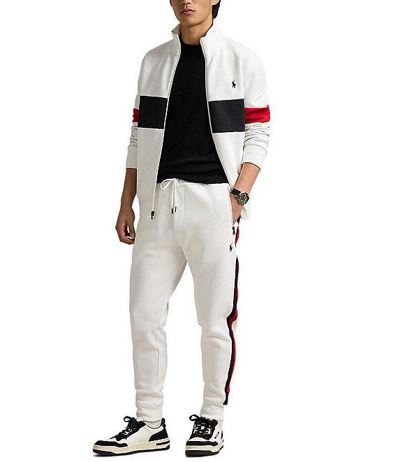 Polo Ralph Lauren Striped Double-Knit Racing Track Jacket Product Image