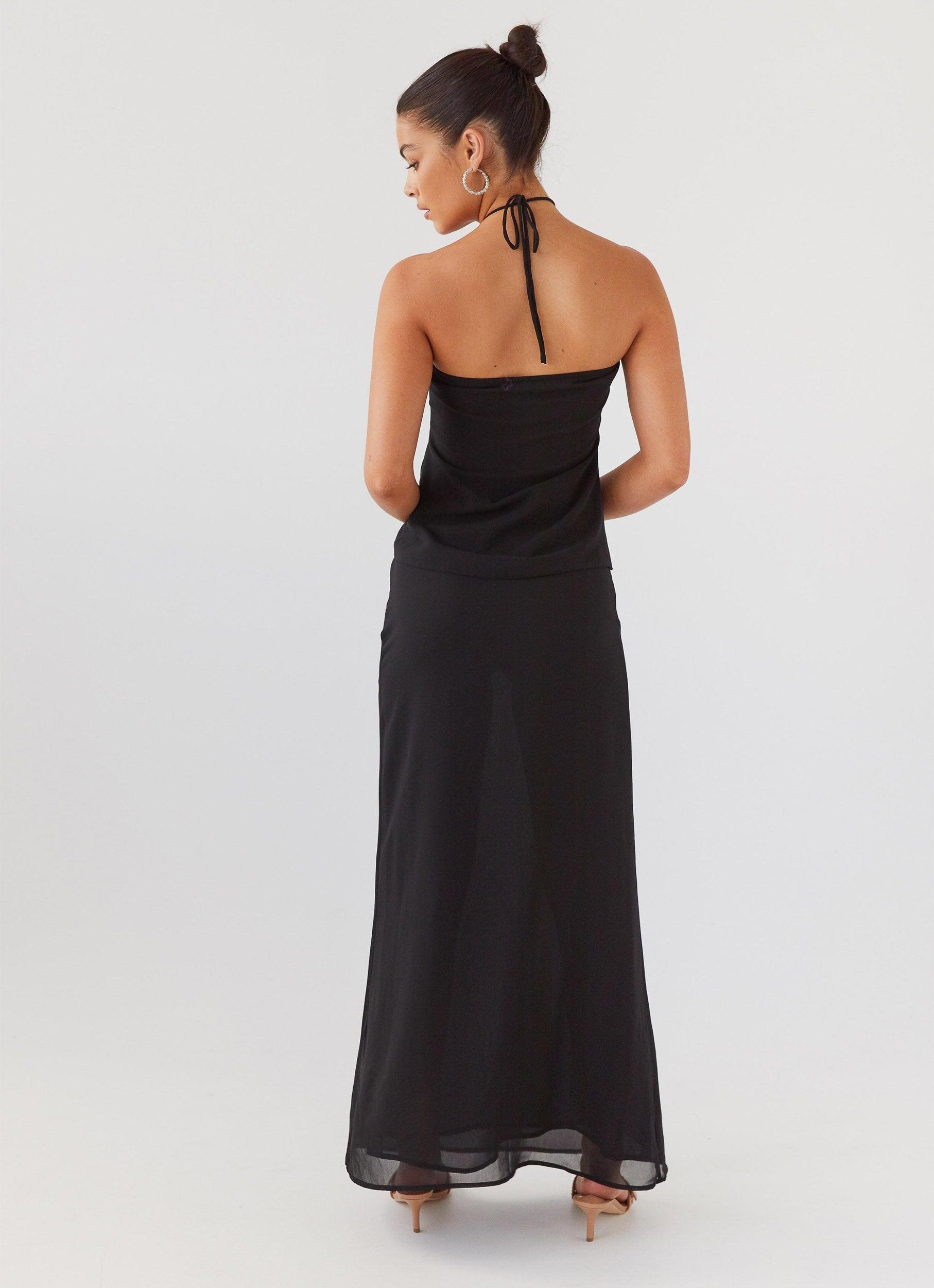Nightfall Maxi Skirt - Midnight Product Image