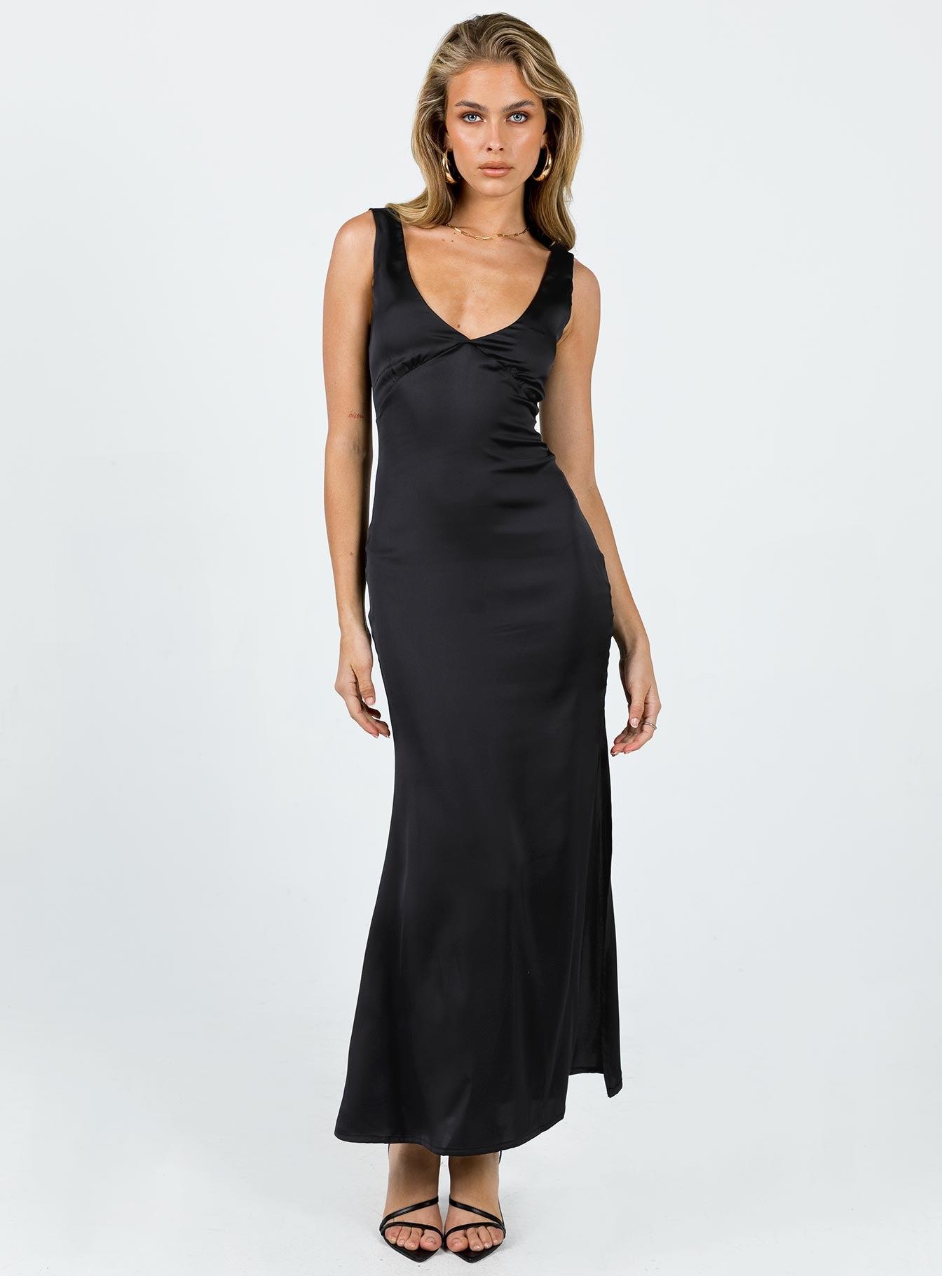 Lynsey Midi Dress Black Product Image