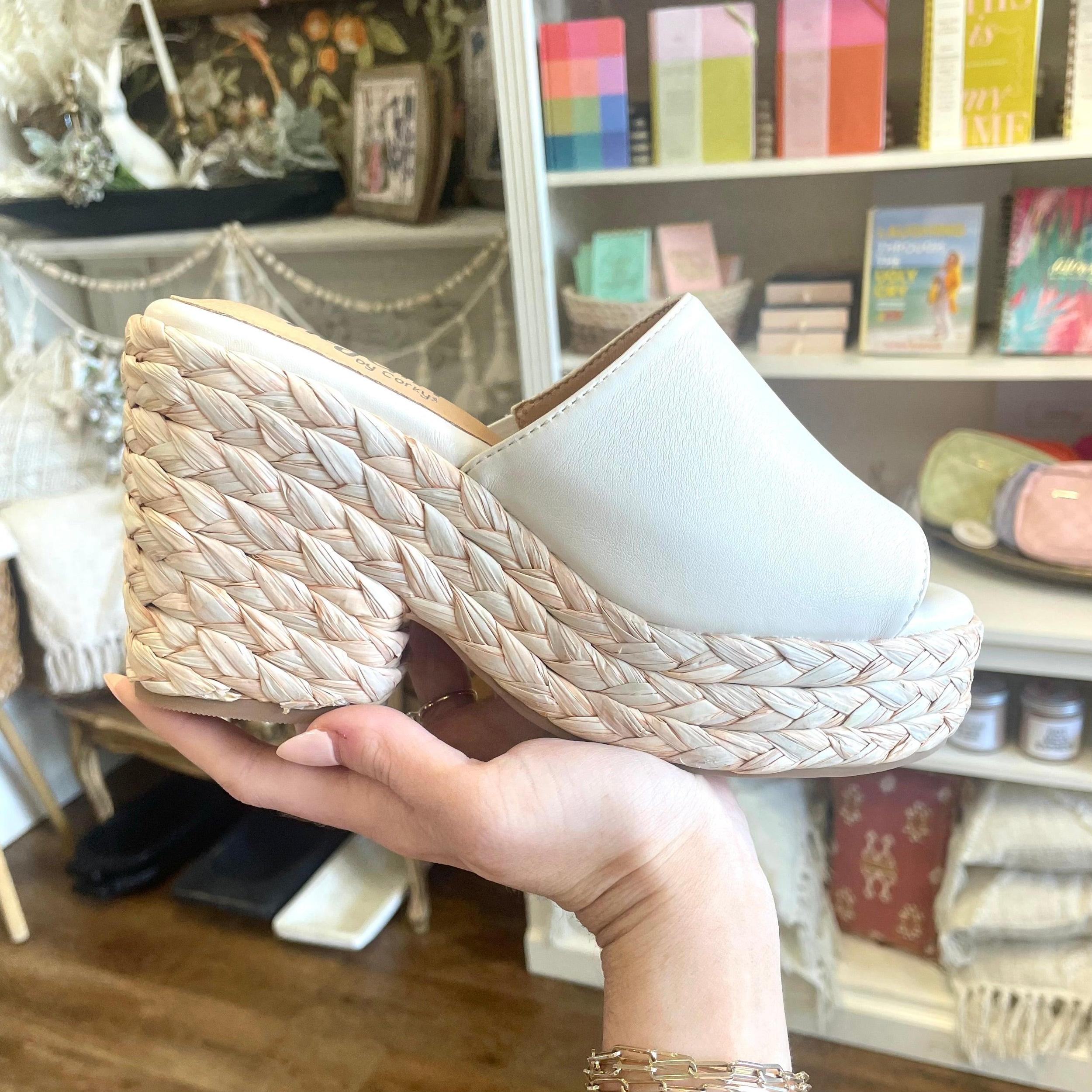 Corky Footwear Solstice Platform Heel (Ivory) Product Image