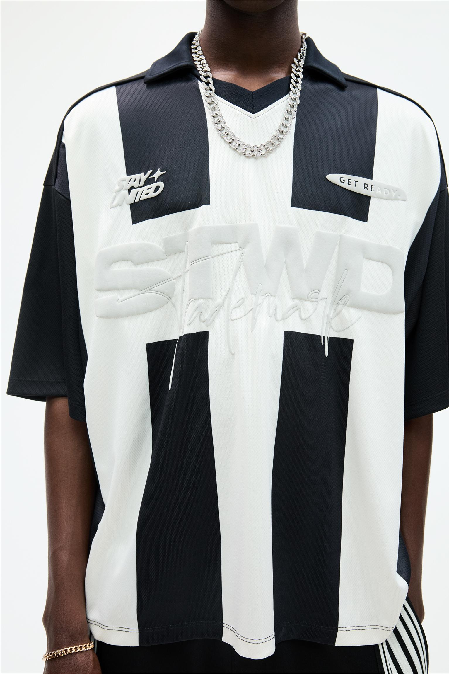 Striped STWD soccer T-shirt Product Image