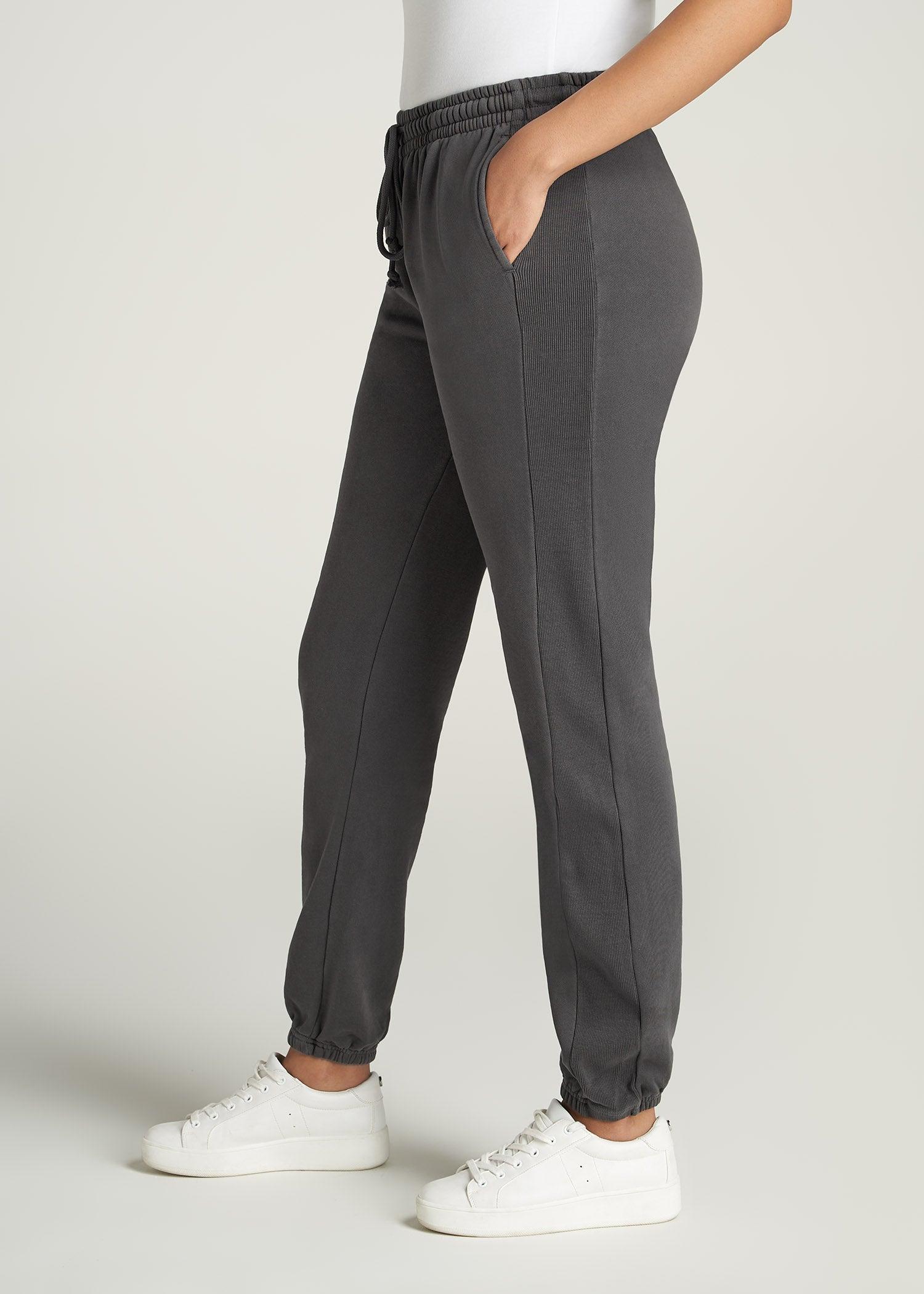 Wearever Fleece Regular Fit Sweatpants for Tall Women in Charcoal Female Product Image