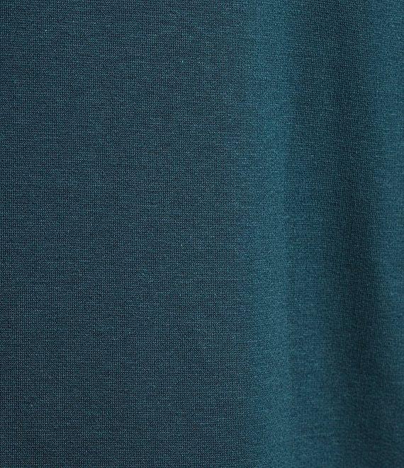 Eileen Fisher Plus Size Organic Cotton Blend Soft Knit High Neck Long Sleeve Top Product Image