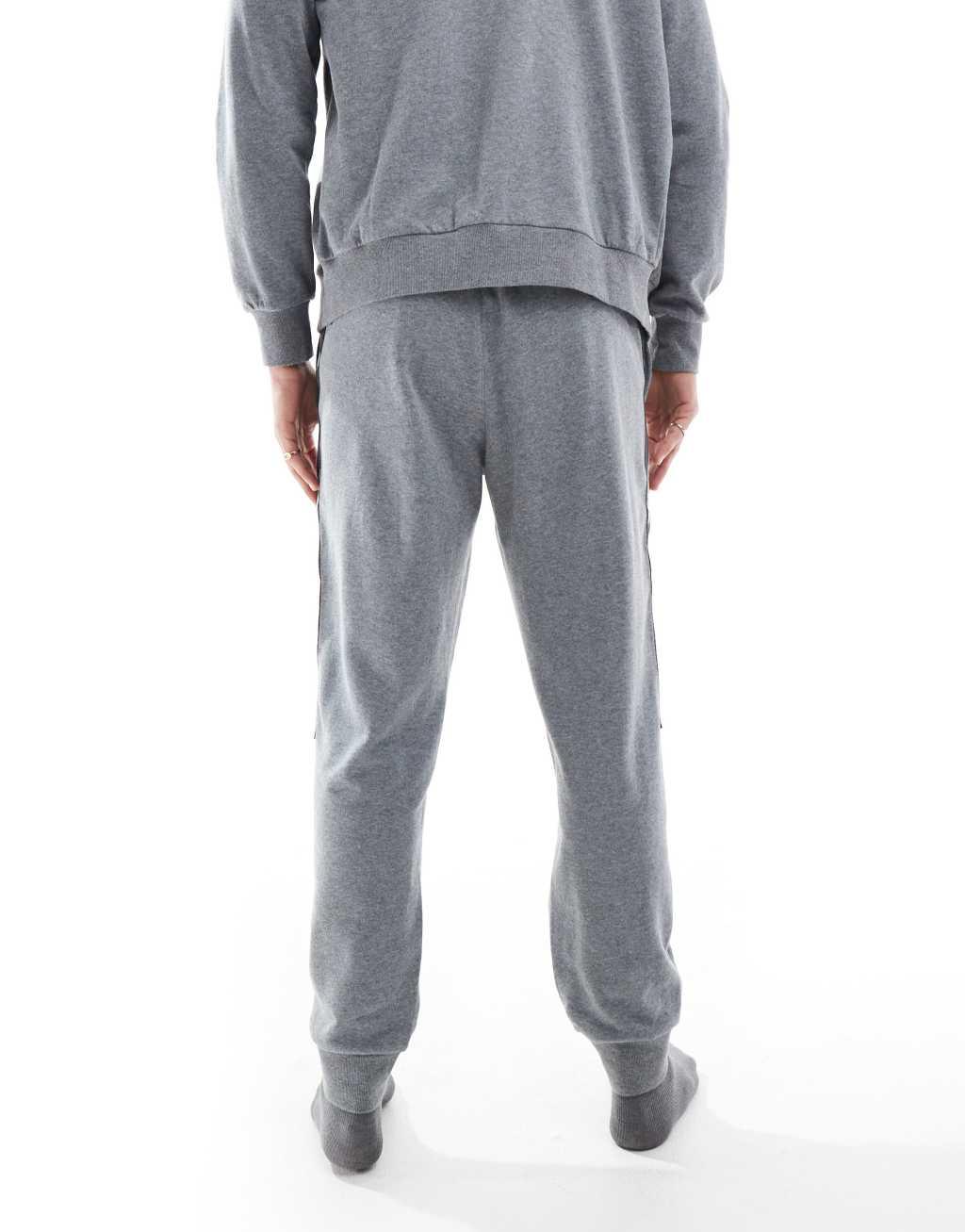 Emporio Armani Bodywear logo lounge sweatpants in heather gray - part of a set Product Image