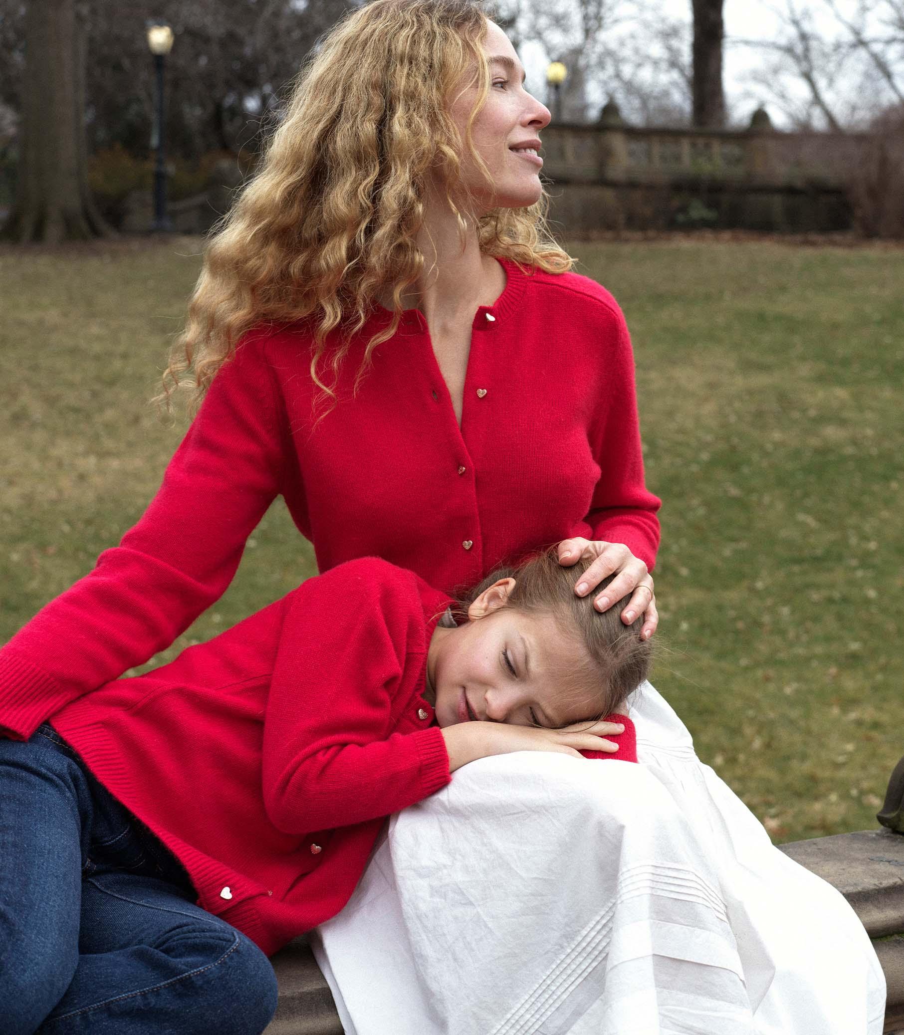 VIVELLE CARDIGAN -- SCARLET ROSE Product Image