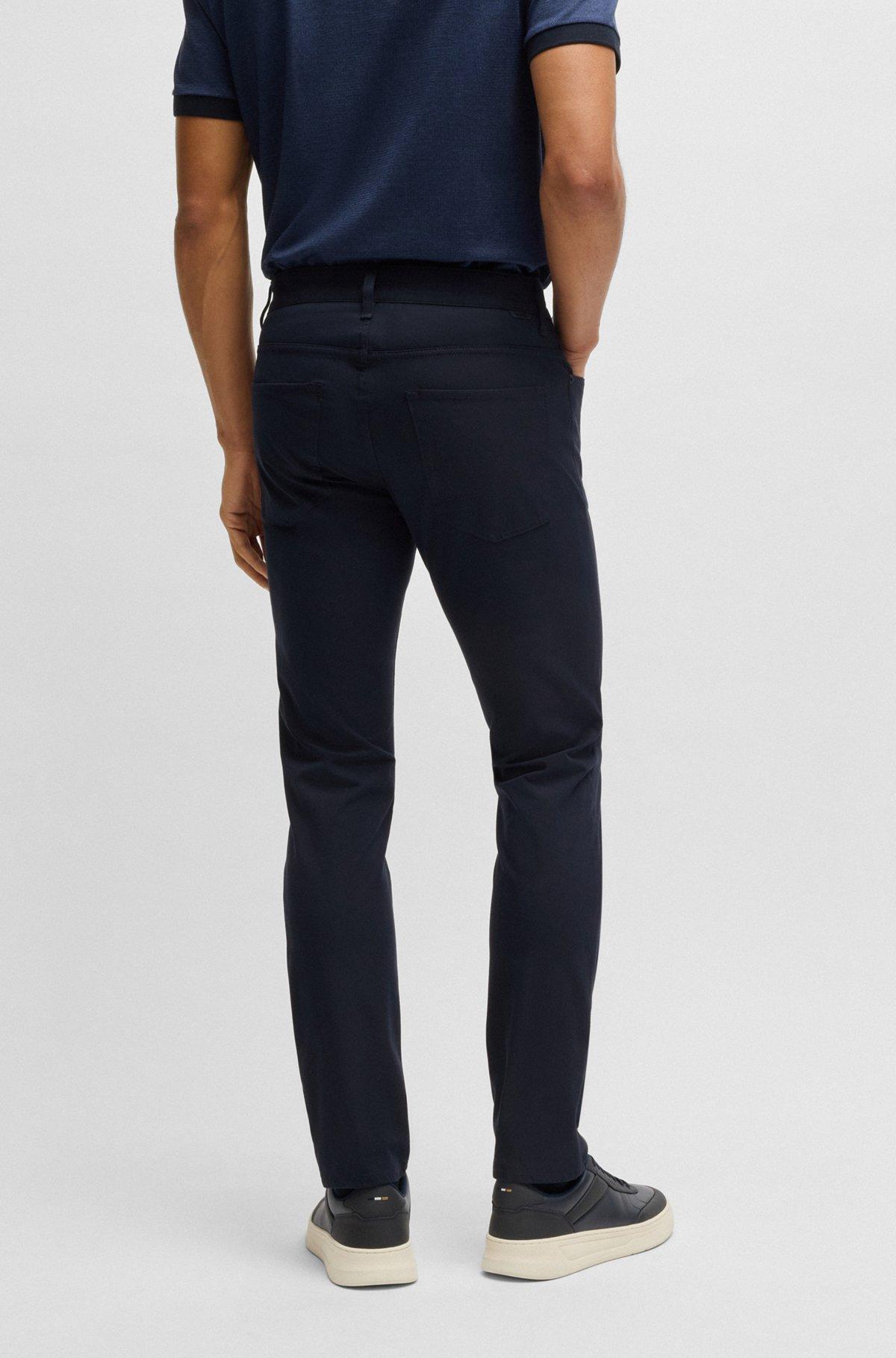 Delaware slim-fit trousers in performance-stretch fabric Product Image