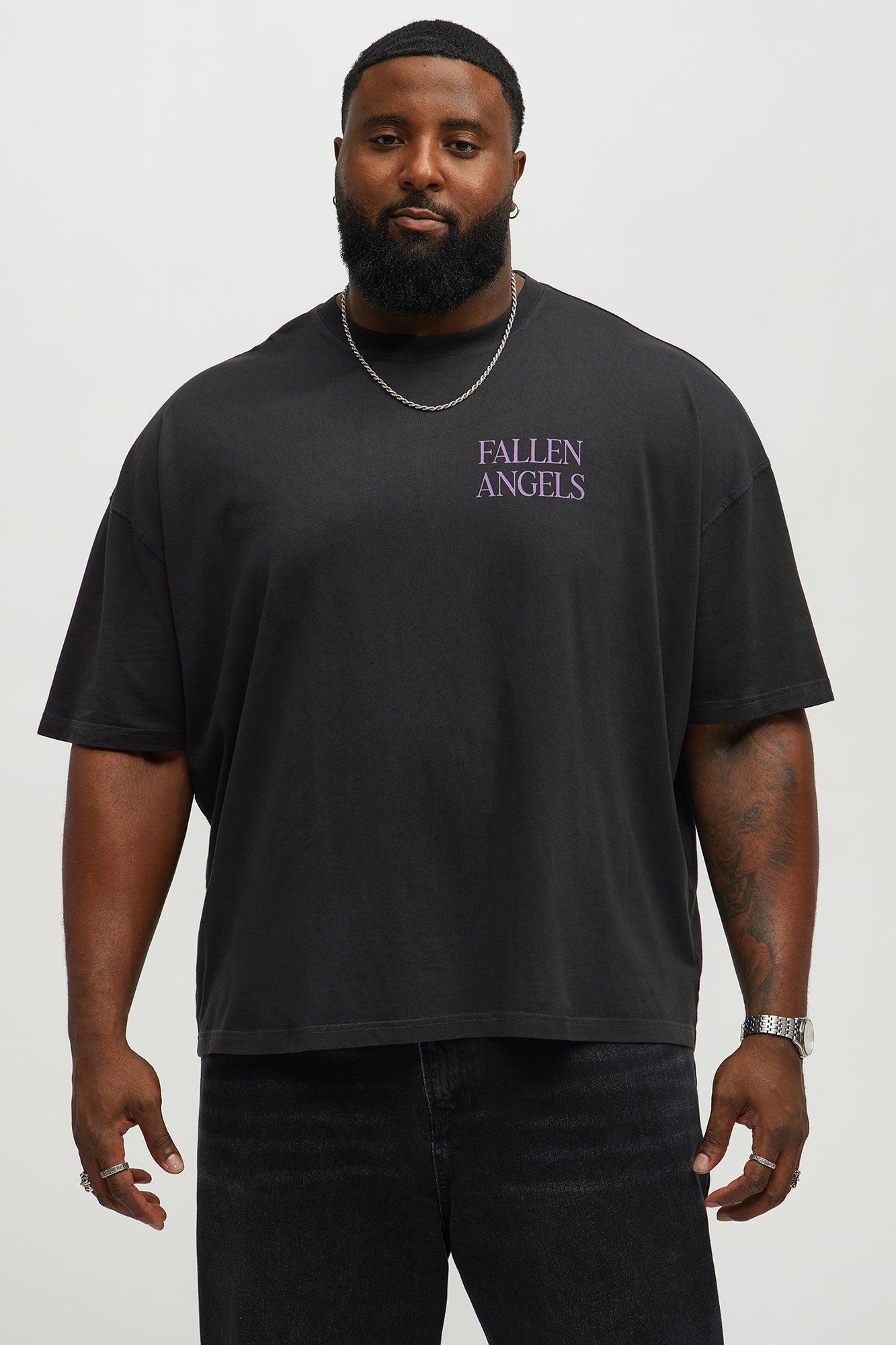 Fallen Angels Oversized Short Sleeve Tee - Black Wash Product Image