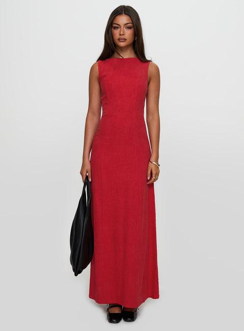 Lewisa Maxi Dress Red Product Image