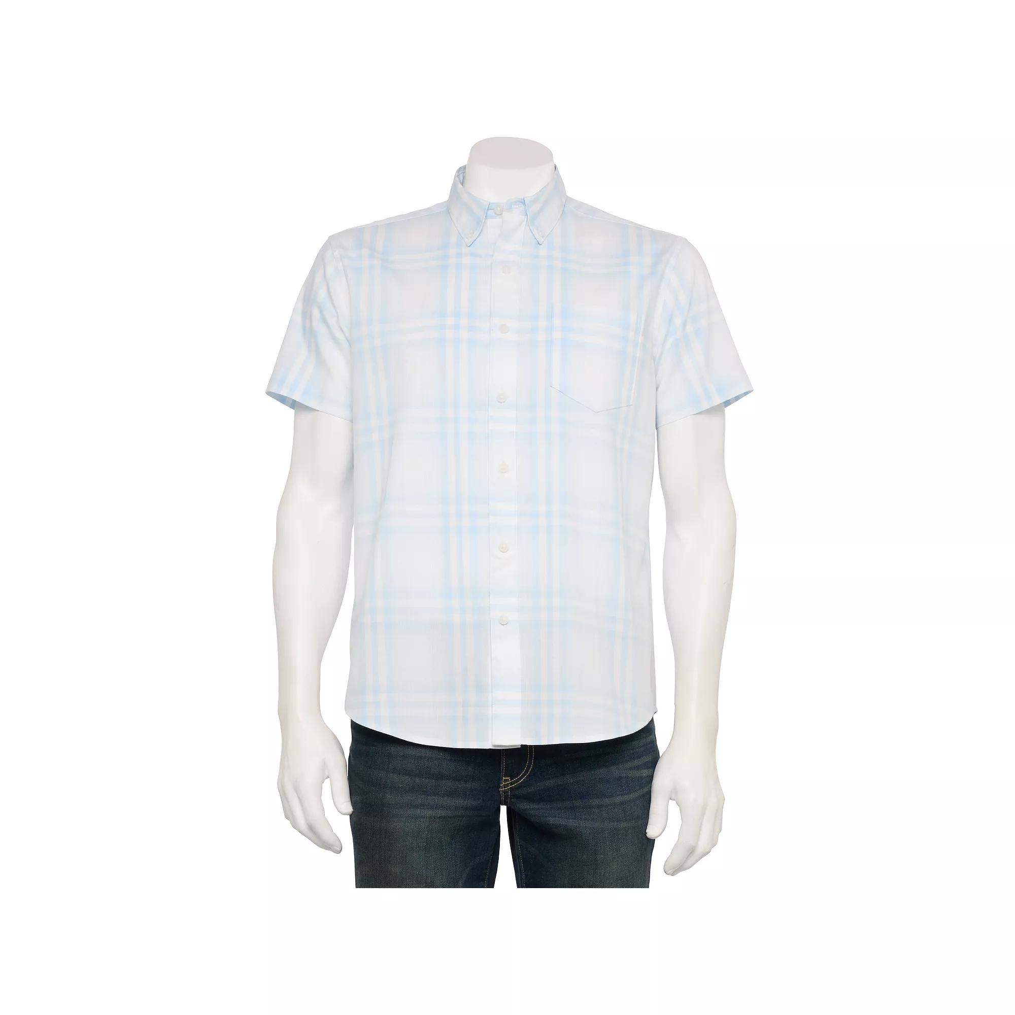 Men's Sonoma Goods For Life® Adaptive Short Sleeve Perfect Length Shirt,  Product Image