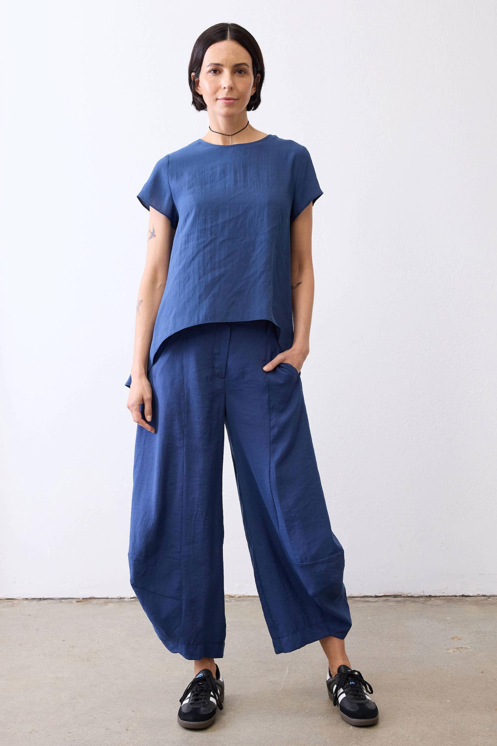 Not Your Average Wide Leg Light Poplin Pants Product Image