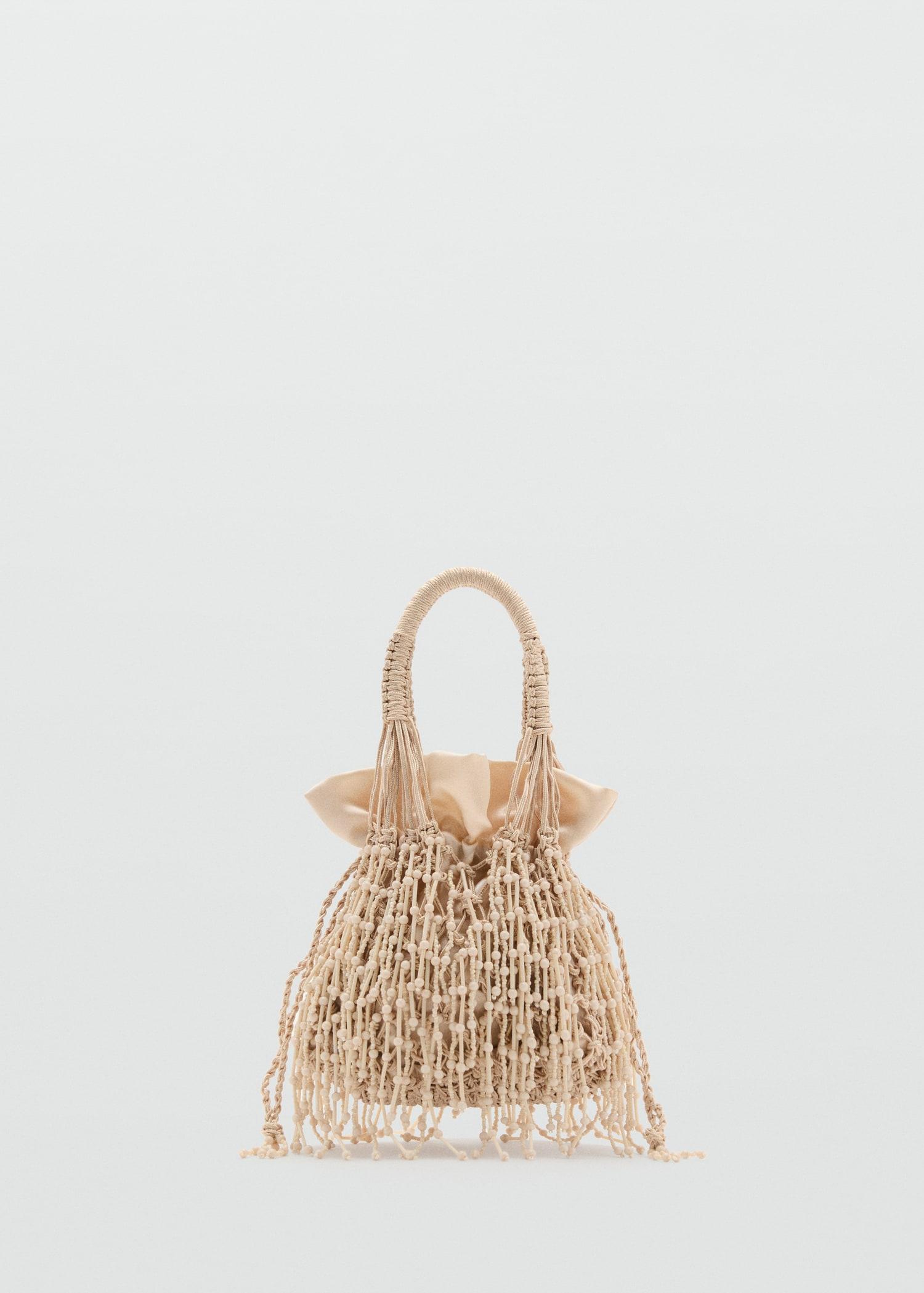 Beaded handbag - Women | MANGO USA Product Image
