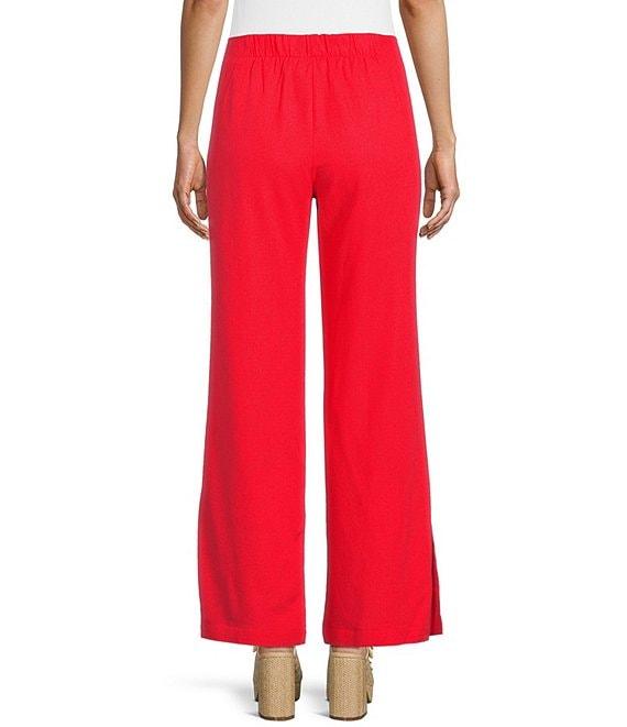 GB High Waisted Wide Leg Linen Pants Product Image