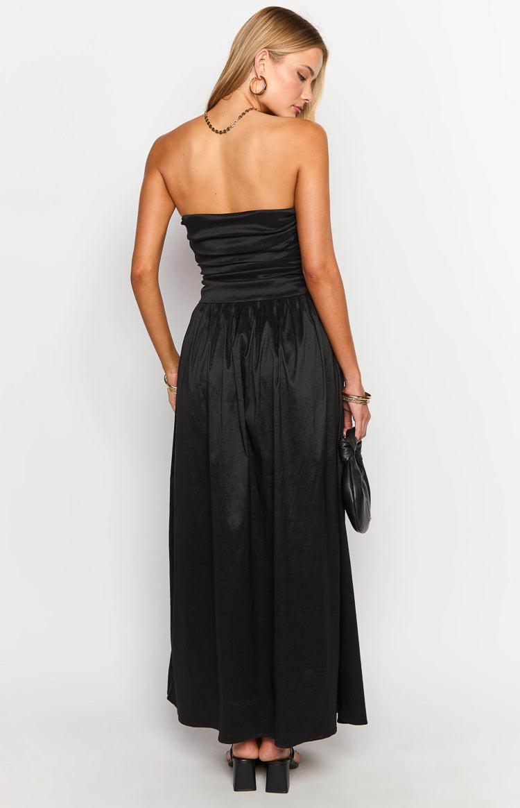 Dayton Black Strapless Maxi Dress Product Image