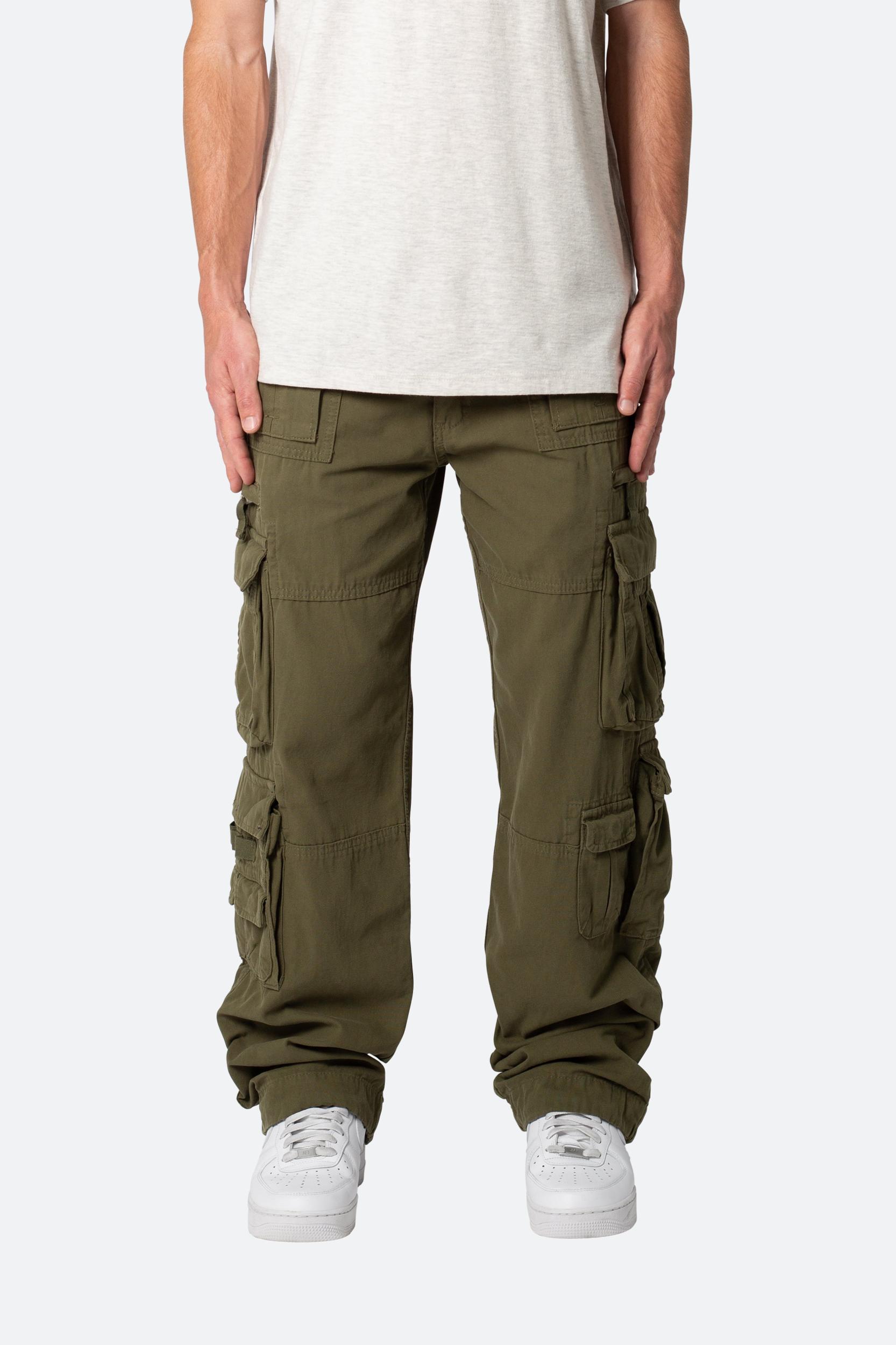 Military Cargo Pants - Olive Product Image