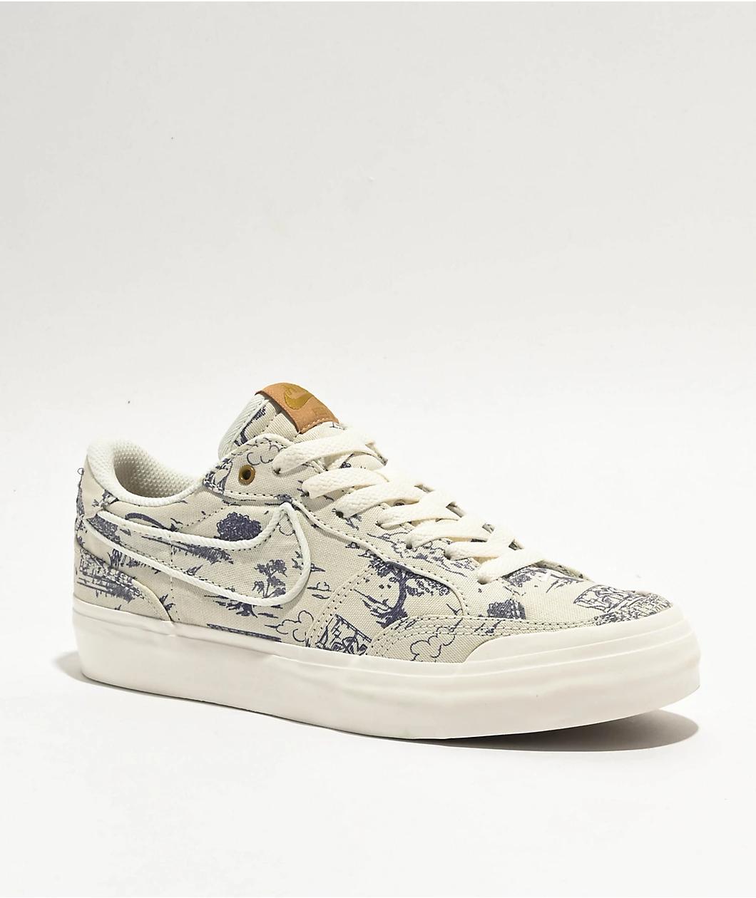 Nike SB Zoom Pogo Plus PRM Sail & Light Bone Skate Shoes Product Image