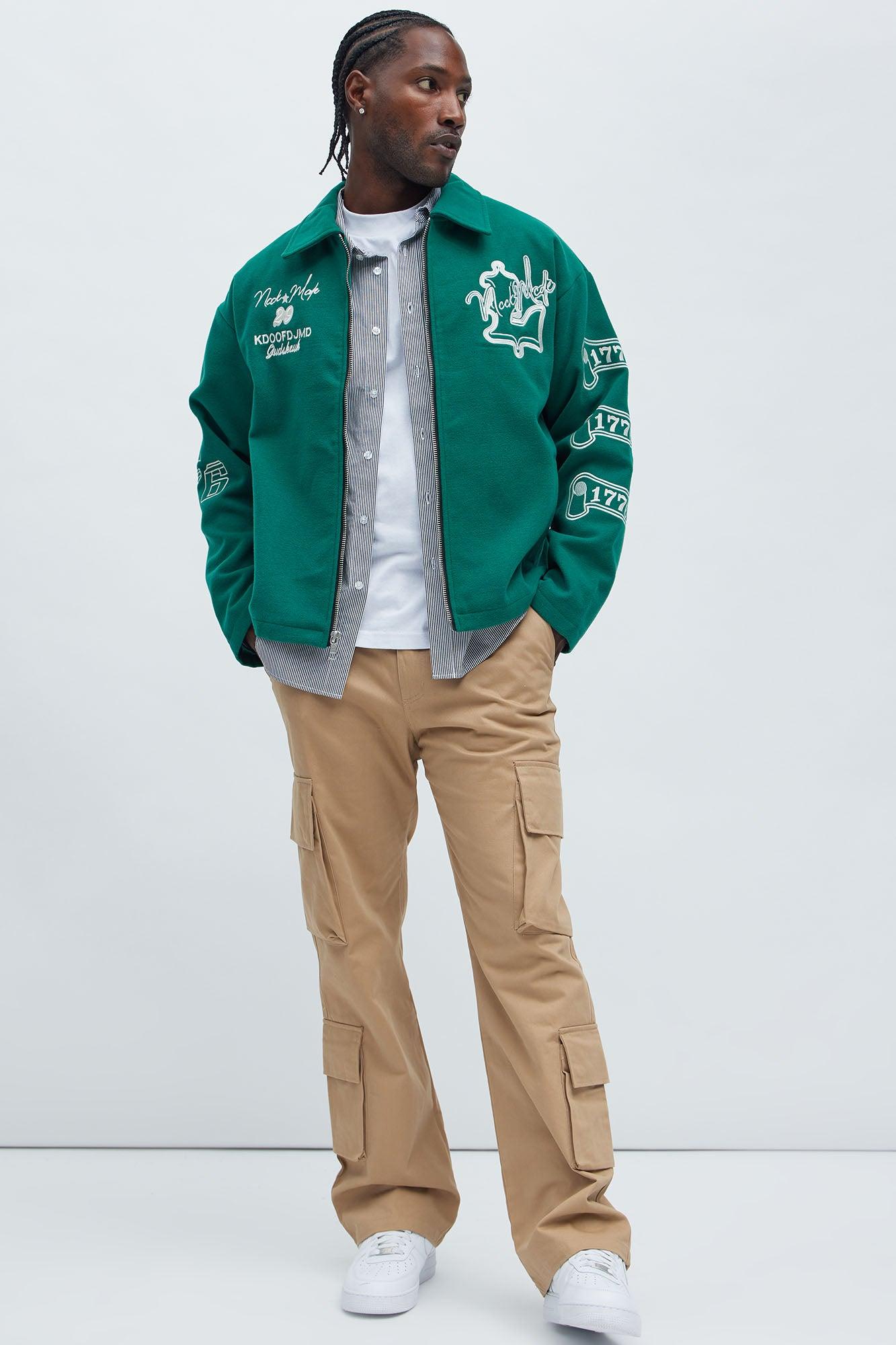 Independence Varsity Jacket - Kelly Green Product Image