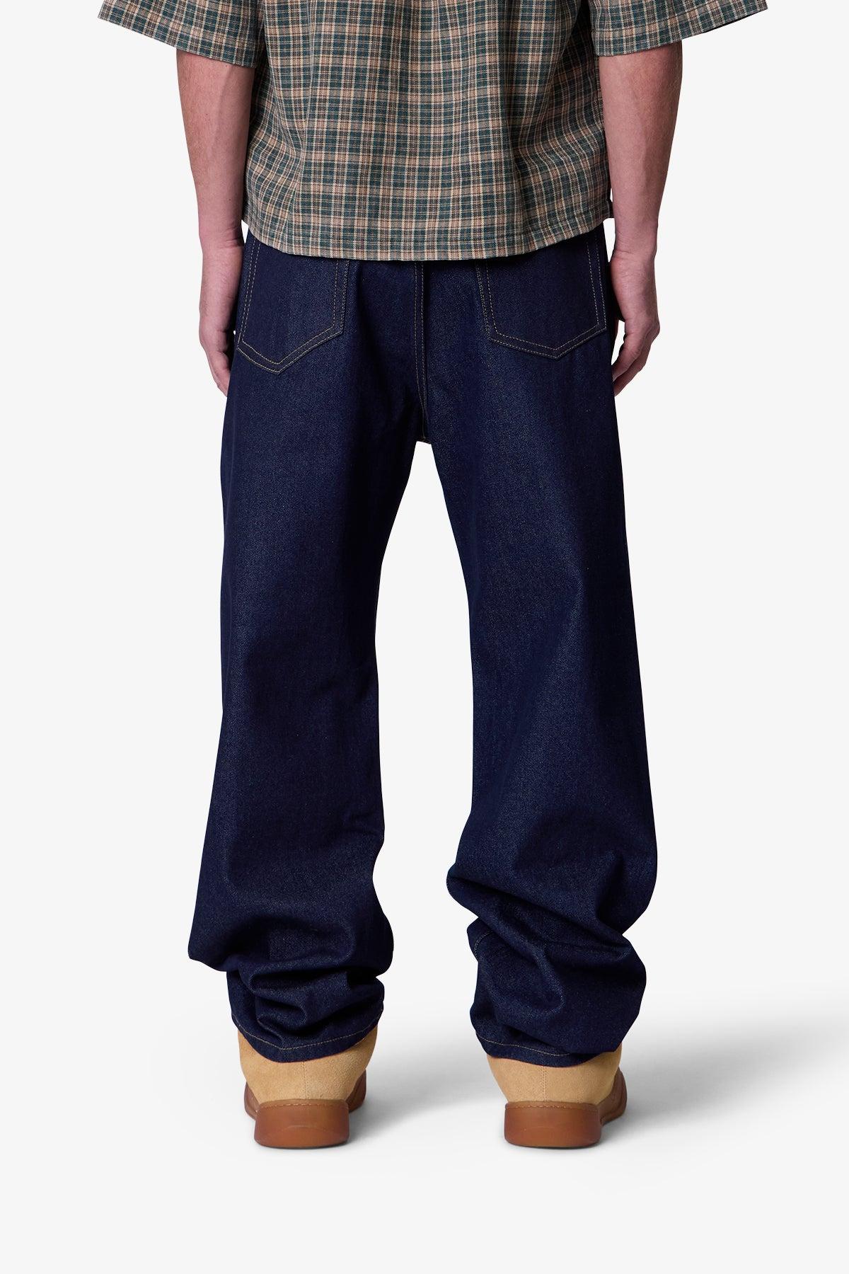 Raw Ultra Baggy Denim - Rinsed Indigo Product Image