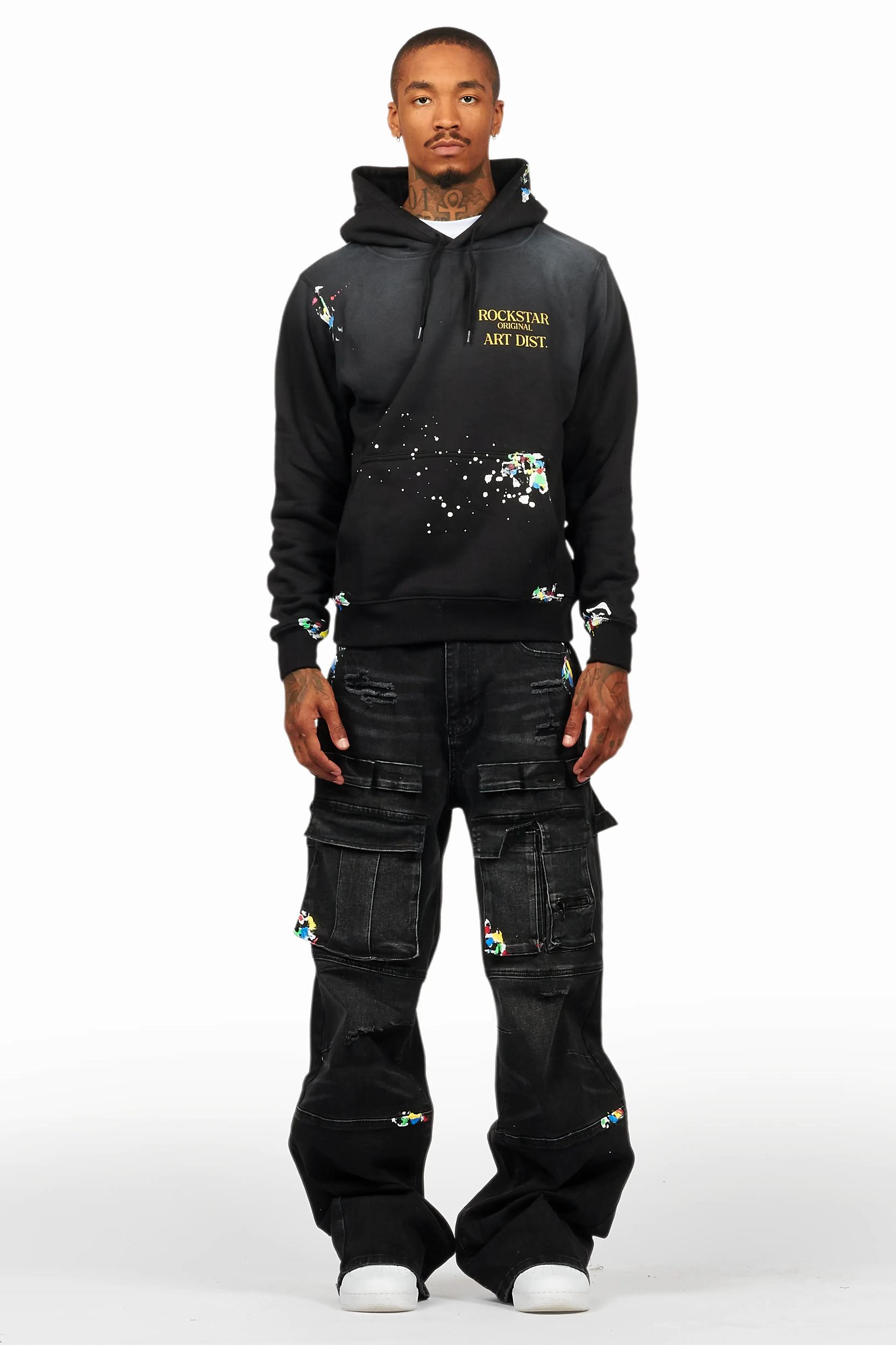 Art Dist Black Hoodie/Baggy Fit Jean Bundle Male Product Image