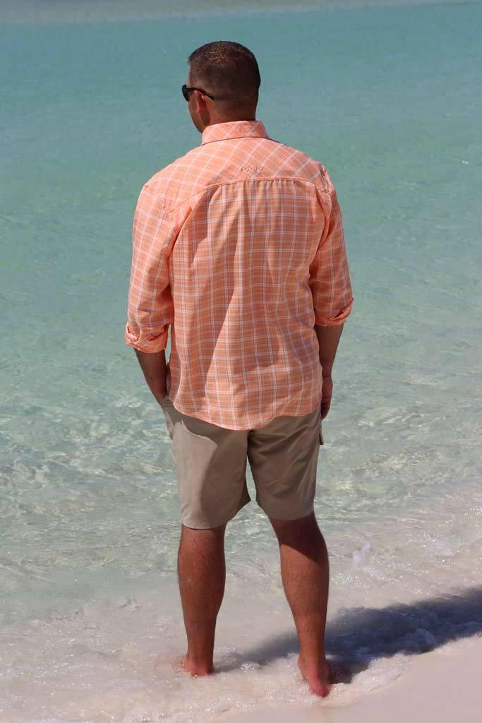 Mojo Sportswear Company Coastal Plaid Short Sleeve Men's Fishing Shirt Product Image