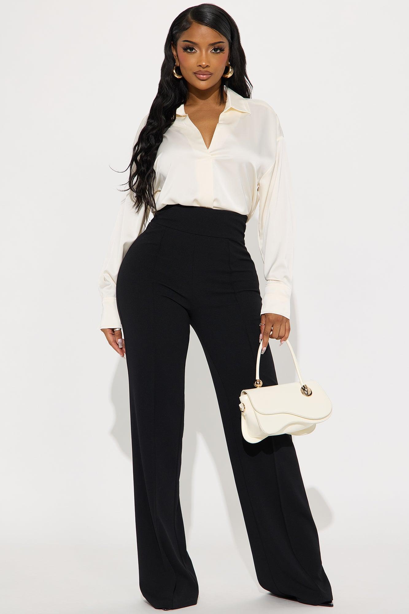 Jessika Satin Blouse Top - Ivory Female Product Image