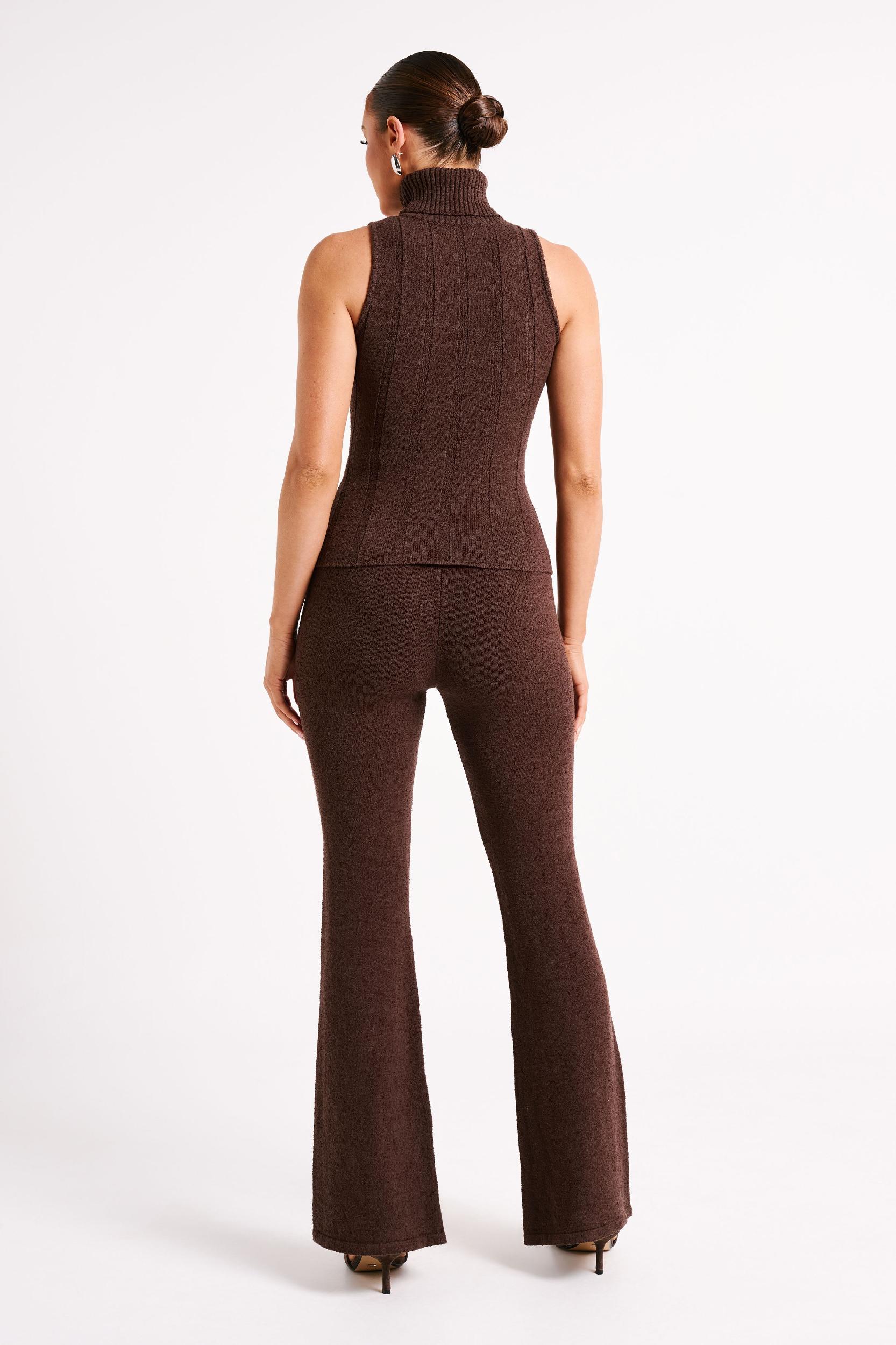 Angelina Knit Pants - Chocolate Product Image