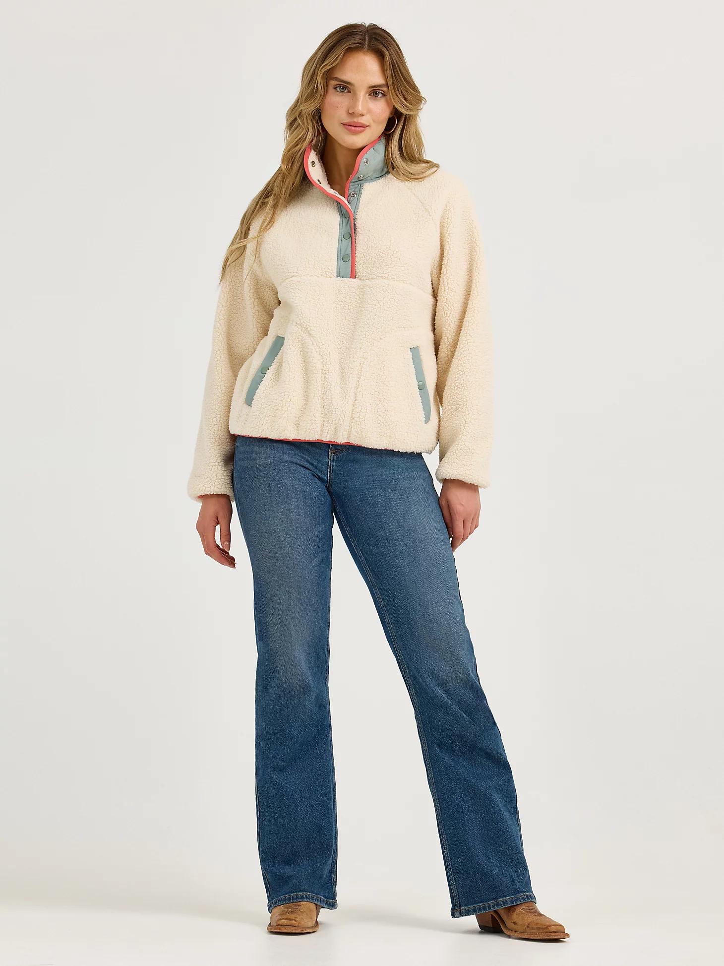 Women's Wrangler Retro® Half-Snap Sherpa Pullover Product Image