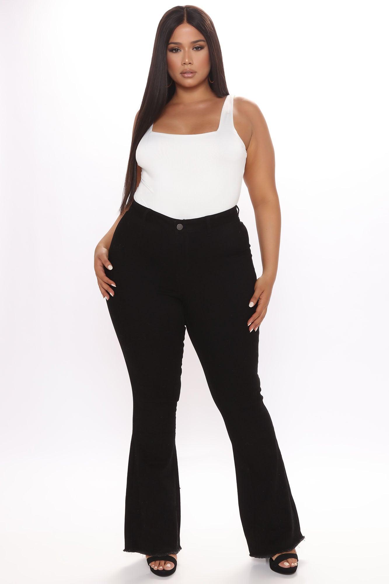 Valentina High Rise Flare Jeans - Black Product Image