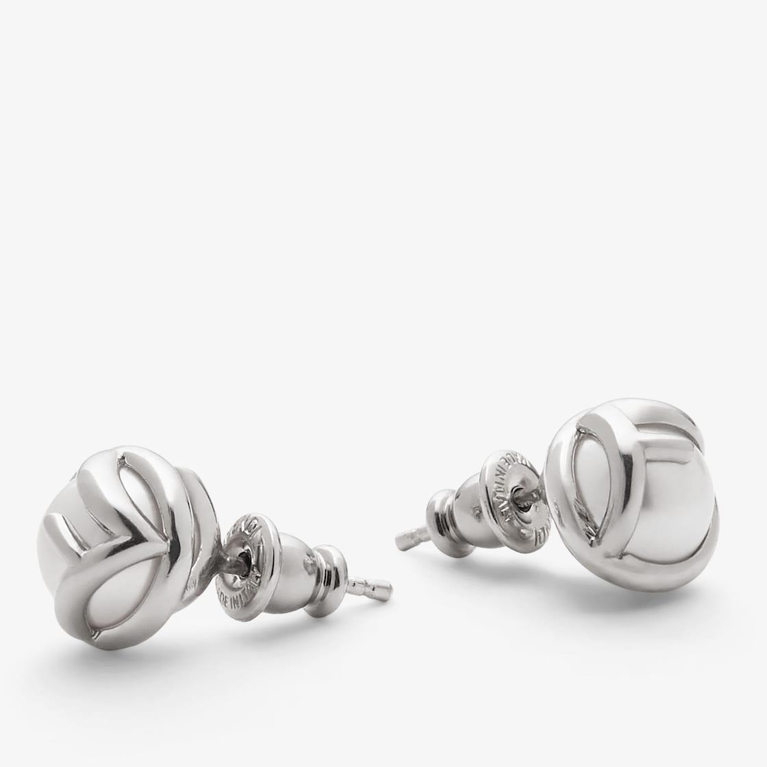 F is Fendi EarringsPalladium-colored metal earrings Product Image