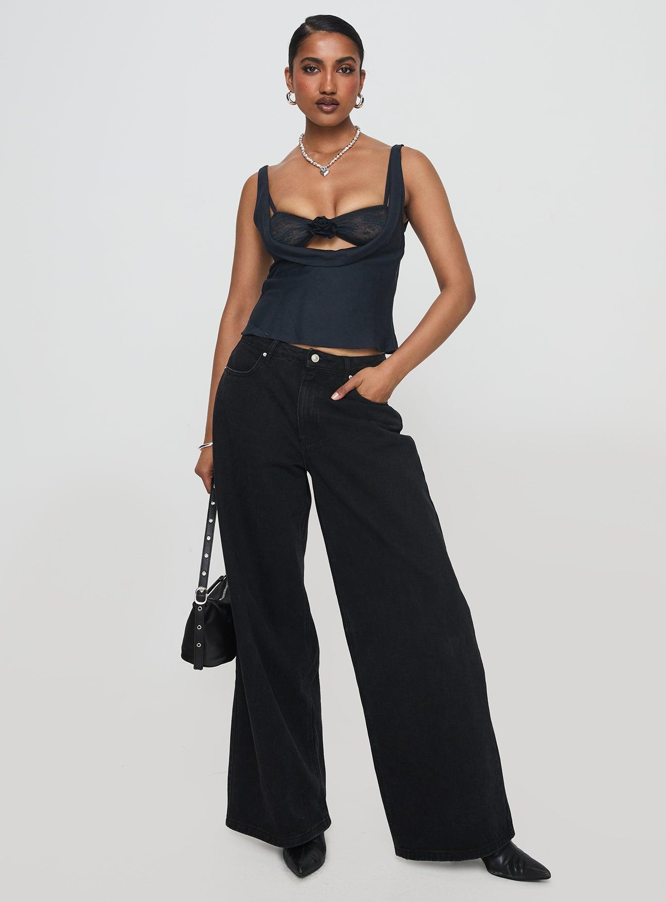 Delilah Top Navy Product Image