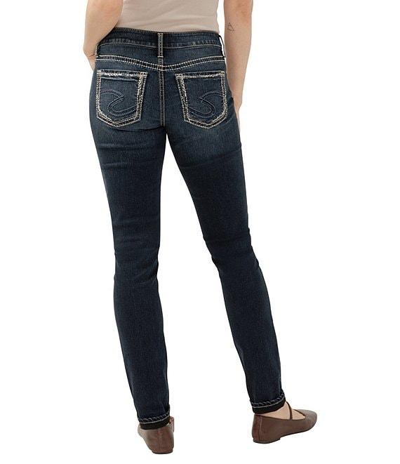 Silver Jeans Co. Girlfriend Dark Indigo Wash Skinny Jeans Product Image