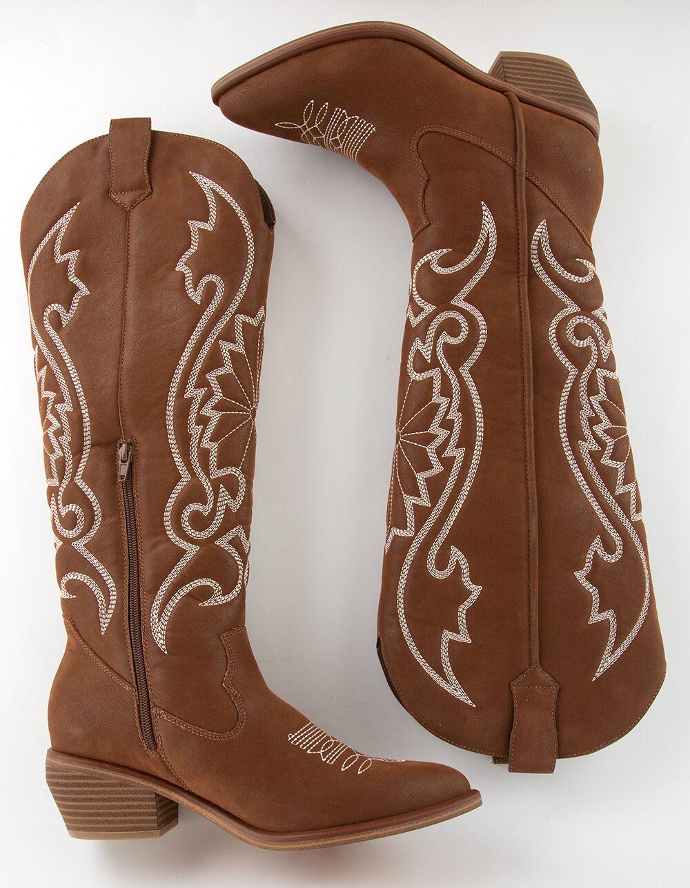 MIA Kolt Womens Tall Western Boots - COGNAC Product Image