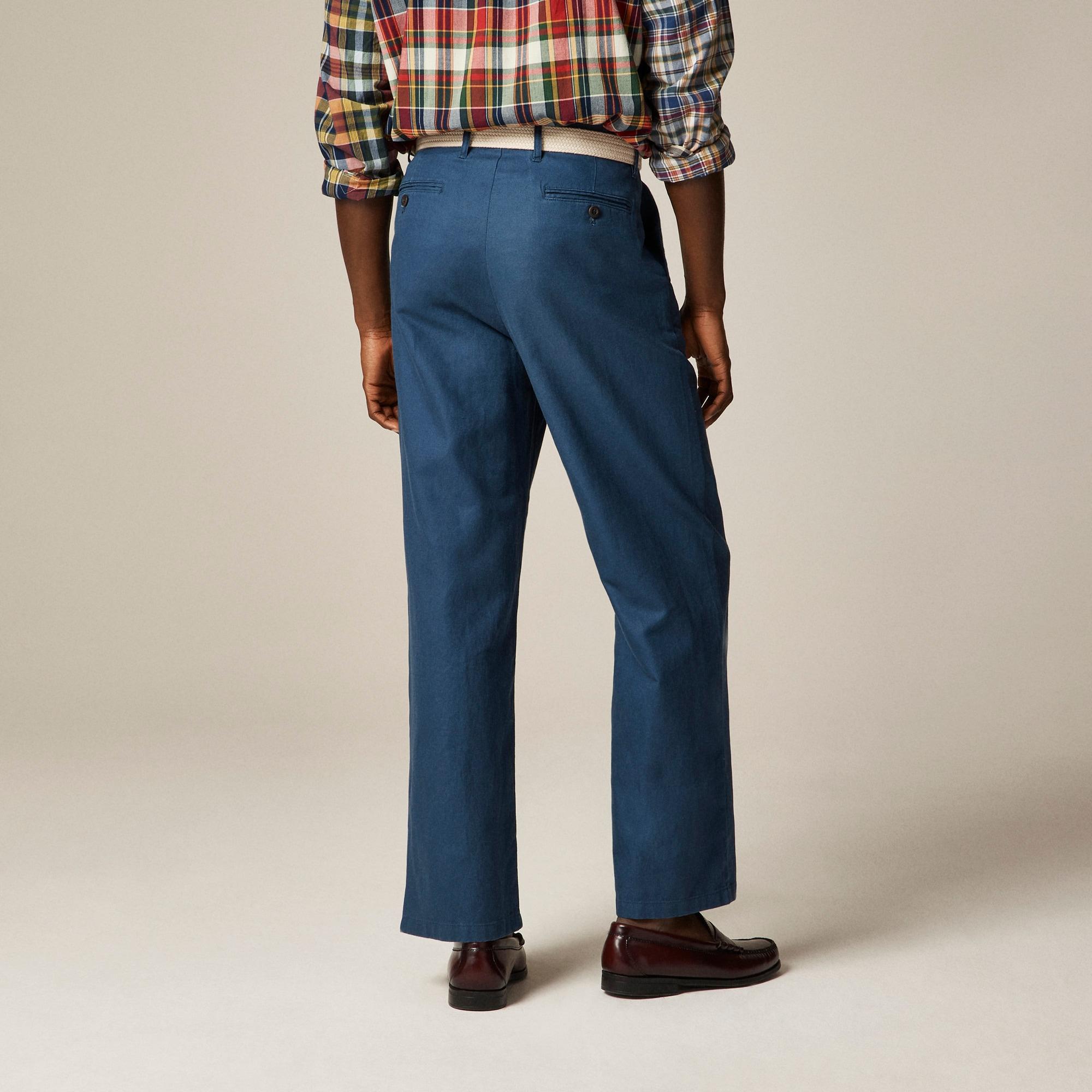 Creased summer trouser in cotton-linen blend Product Image