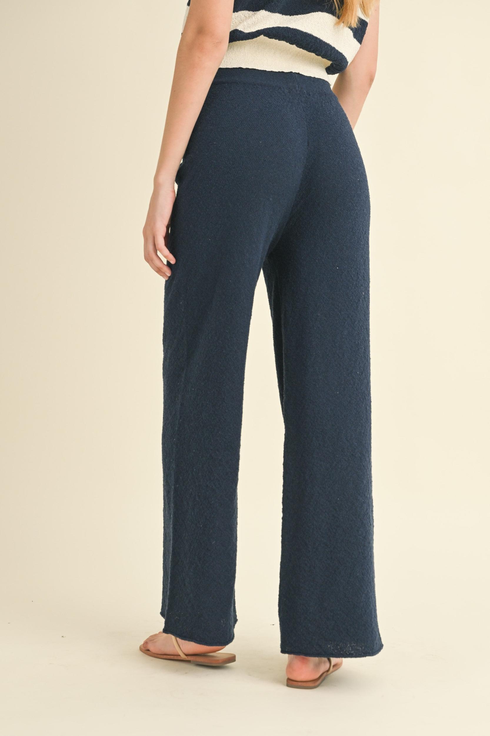 Comfy Knitted Straight Leg Pants Product Image